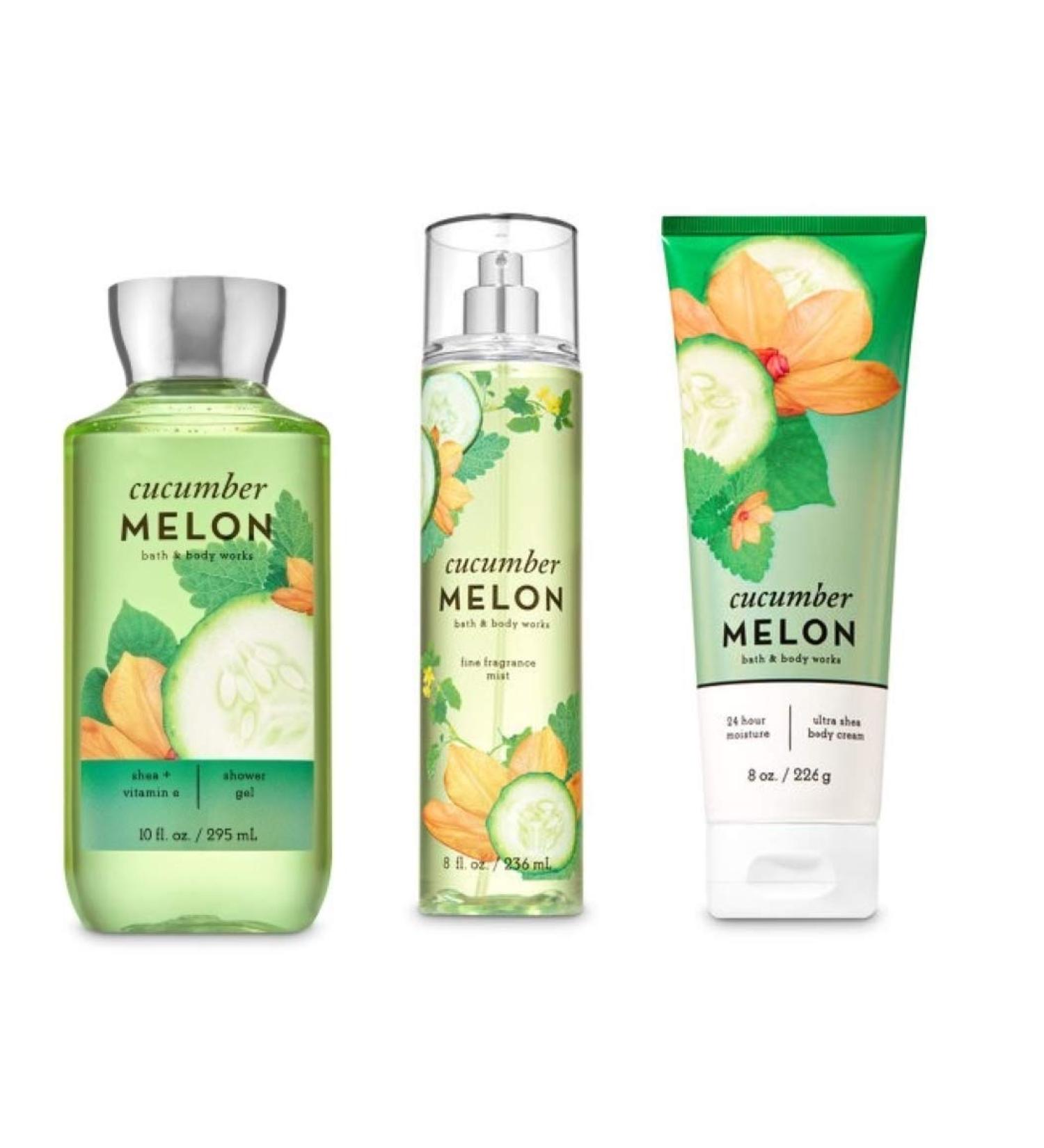 Bath & Body Works - Cucumber Melon - 3 pc Bundle - Buy Online on GoSupps.com