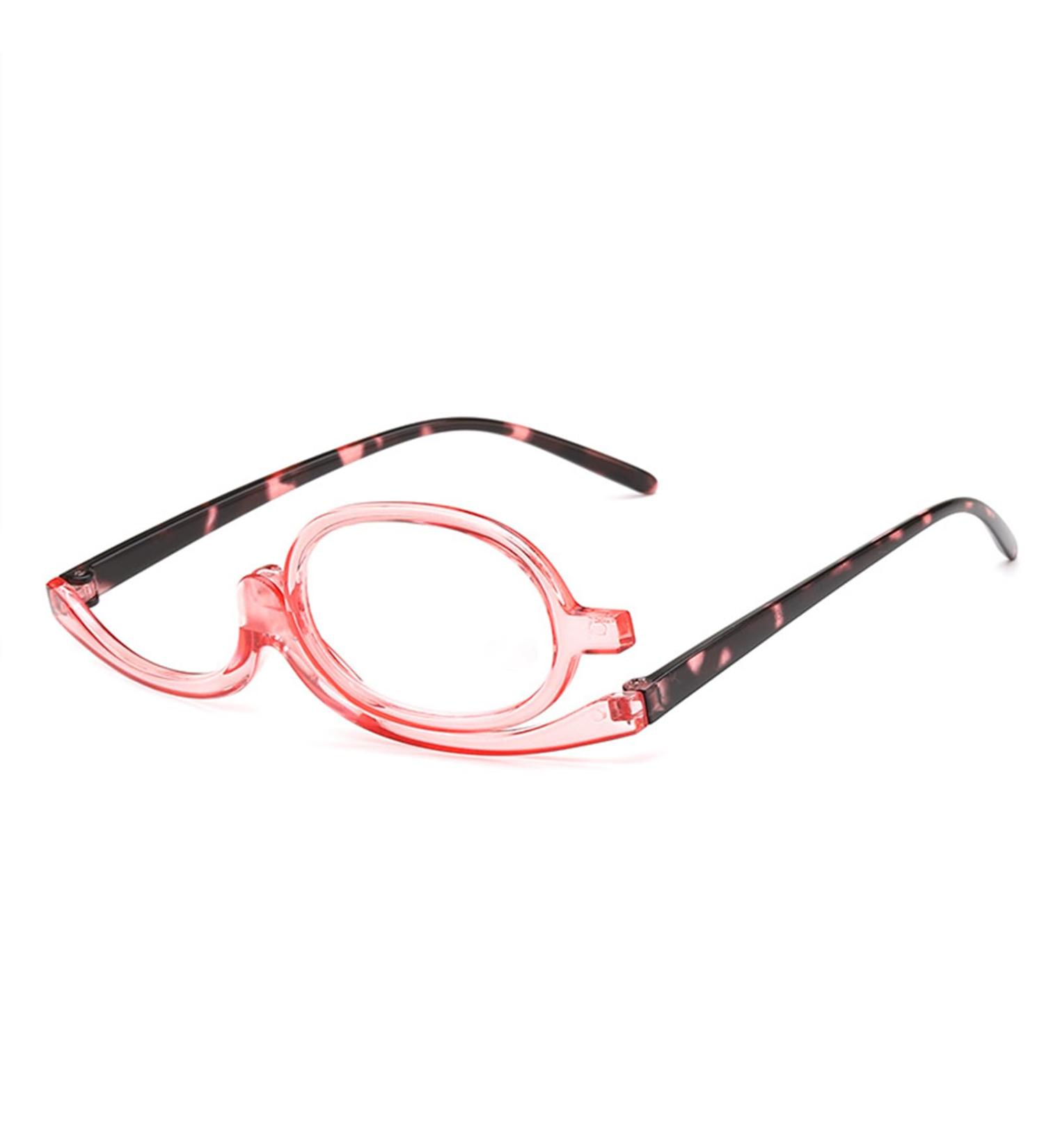 Monolent Sorty Rotating Foldable Make-Up Glasses for Women - Reversible Lens +2.50 in Pink - Perfect Reading & Makeup Solution - Buy Online on GoSupps.com