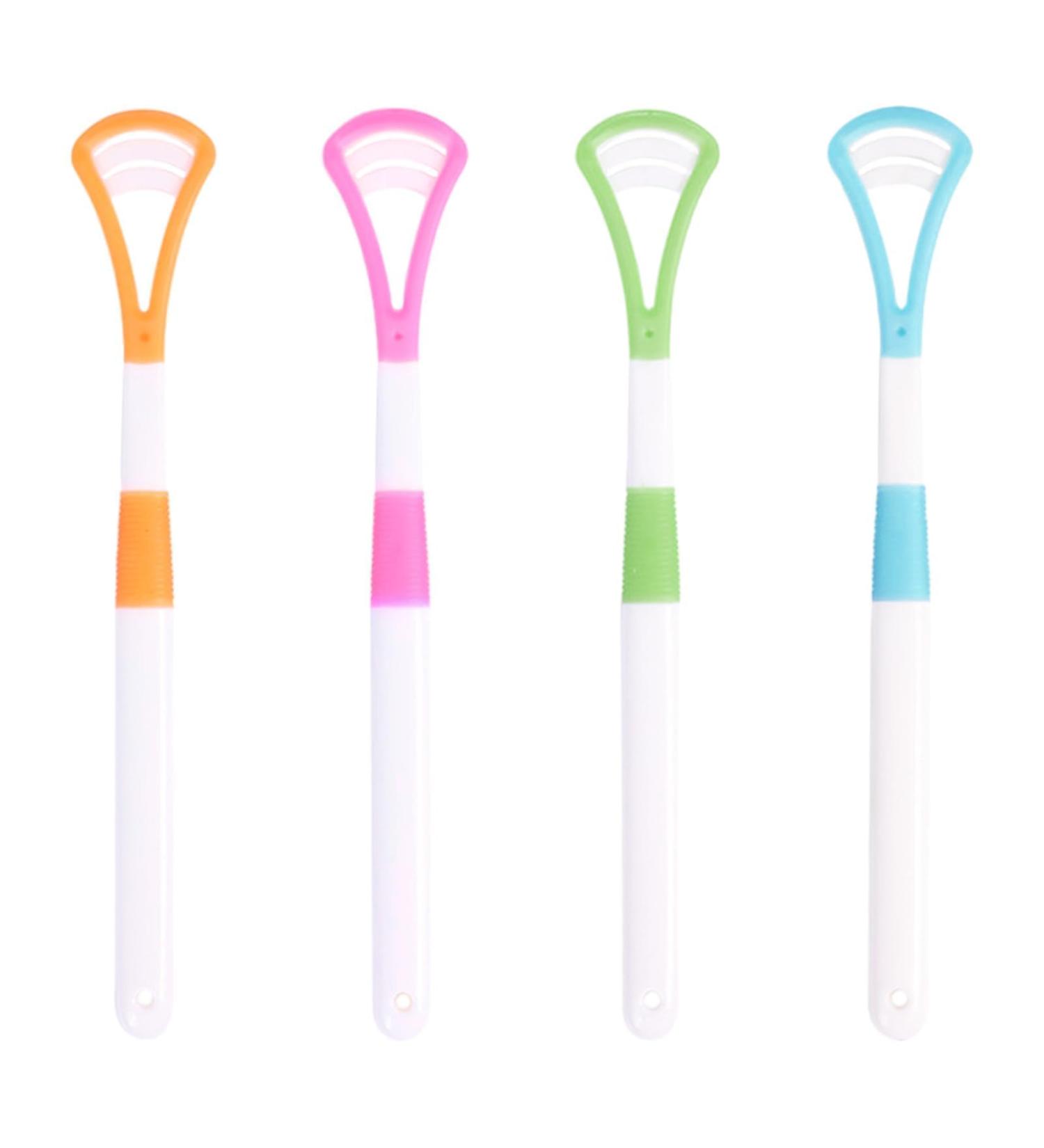 4-Piece BPA-Free Silicone Tongue Cleaner Set | Enhance Oral Hygiene & Freshen Breath - Buy Online on GoSupps.com