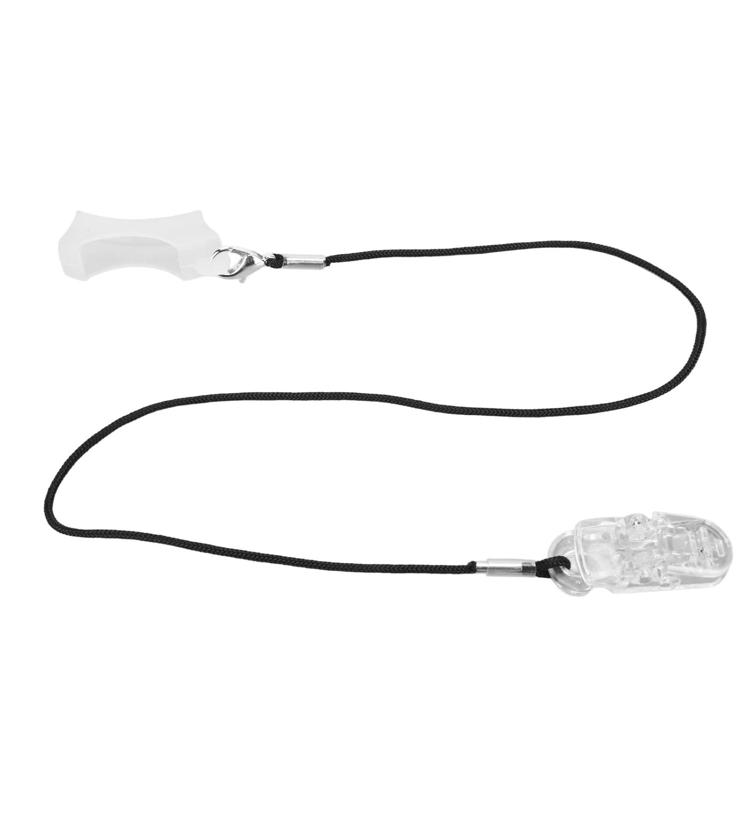 Verdant Touch Hearing Aid Protection Clip - Transparent Nylon Lanyard Single Ear Holder for Secure Fit - Buy Online on GoSupps.com