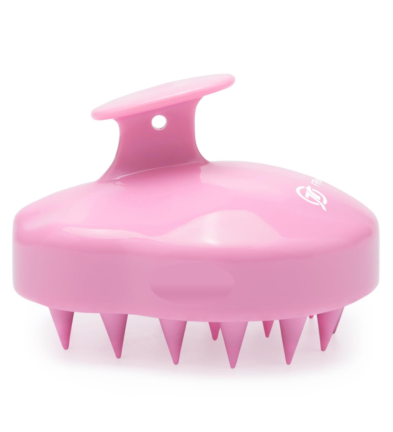 FREATECCH CHAUT Massage Brush - Wet & Dry Shampoo Brush for Scalp Peeling & Massage | Silicone Hair Root Care | Stimulates Growth & Reduces Dandruff - Pink Classic - Buy Online on GoSupps.com