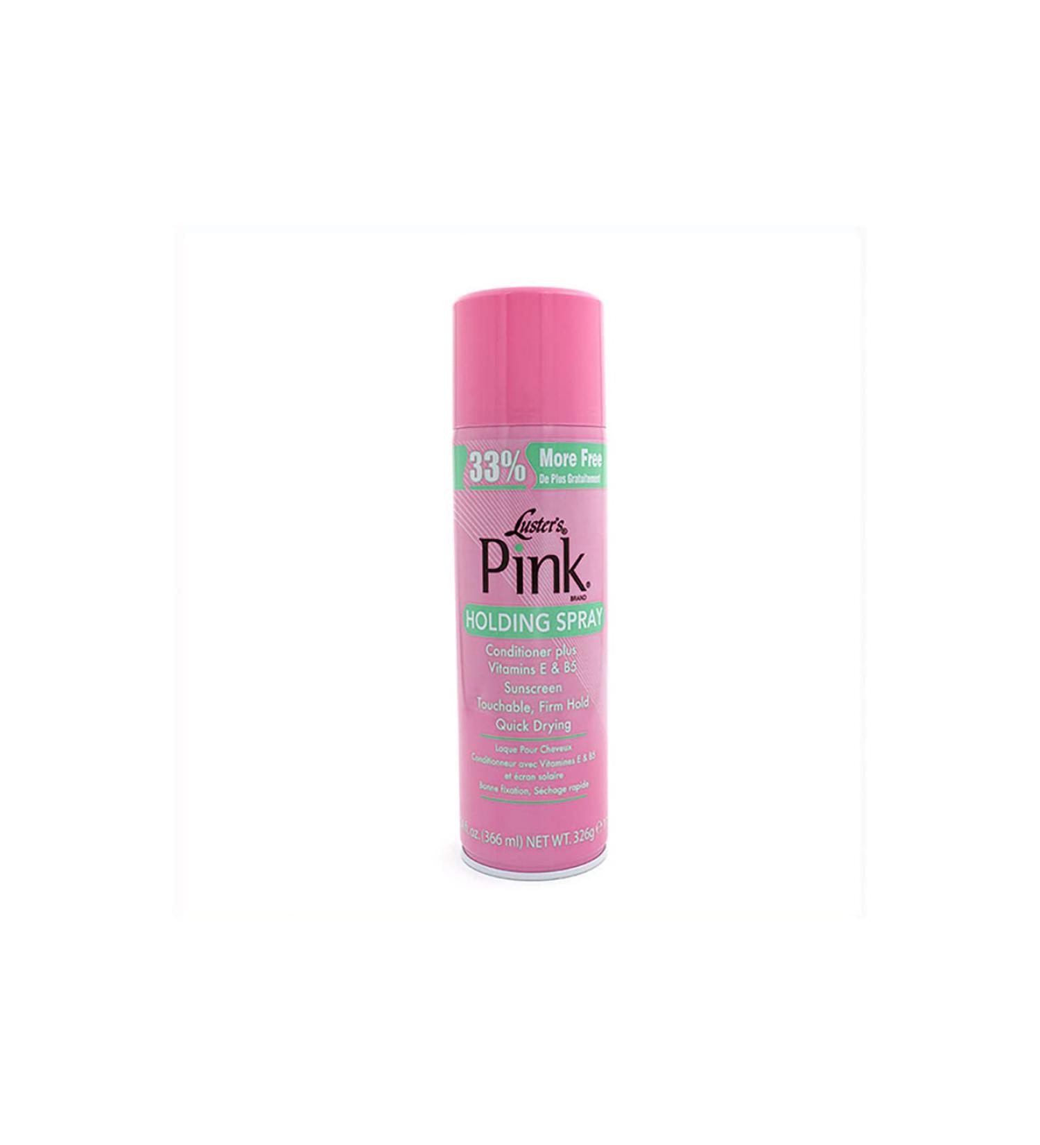 Lusters Pink Holding Spray Quick Drying 14 Ounce Bonus Size (Pack of 2)