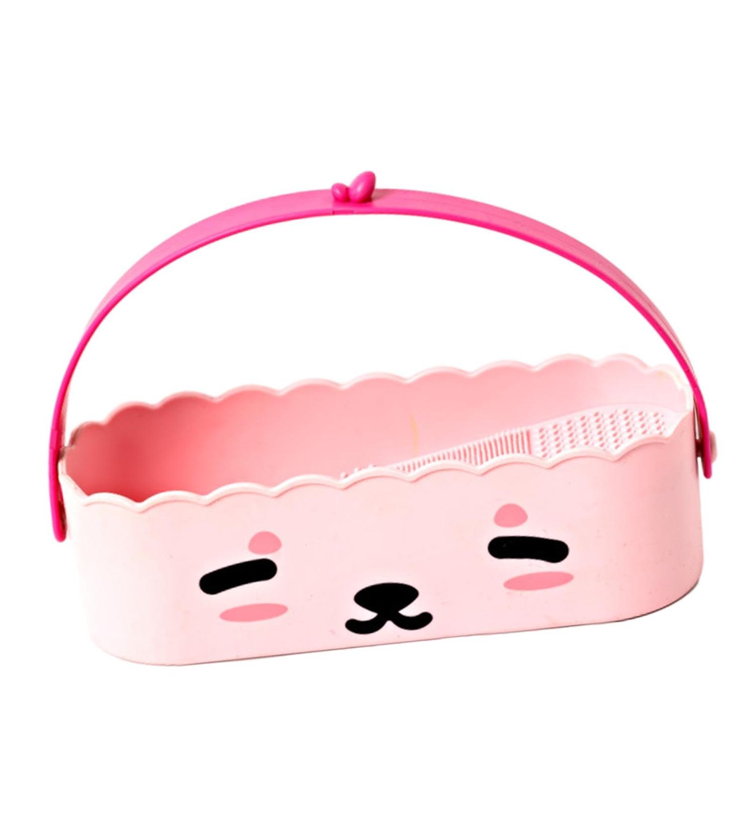 Milageto Makeup Brush Cleaner Bowl - Cosmetic Brushes Cleaning Tool & Drying Box for Men & Women | Perfect Valentines Day Gift - Pink - Buy Online on GoSupps.com