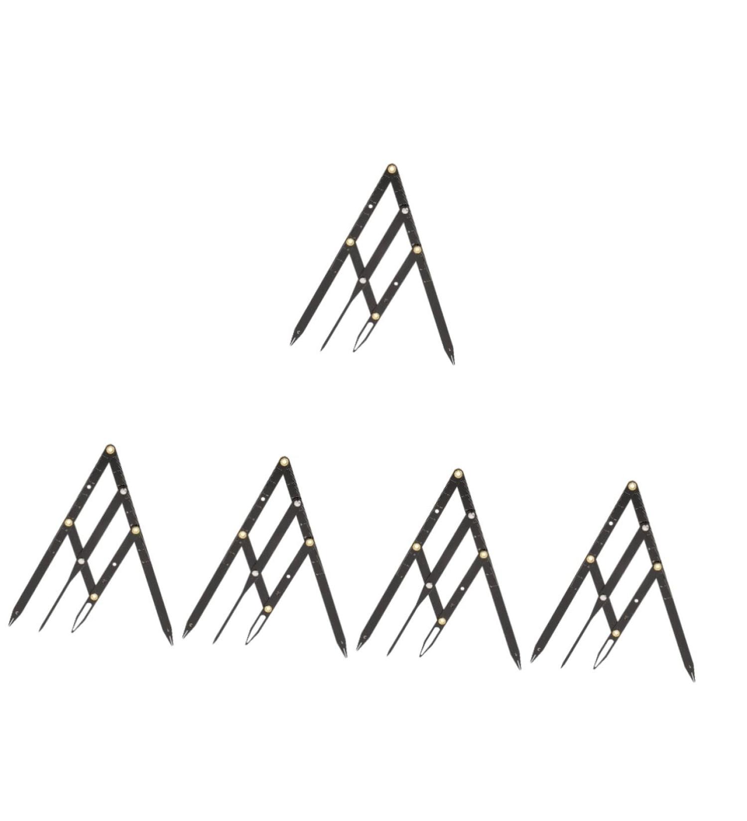 POPETPOP 5 pcs Ratio Gadgets Second Metal Makeup Caliper Sliding Tool Measuring Positioning Tools Stainless 25x5x0.6cmx5pcs Blackx5pcs - Buy Online on GoSupps.com