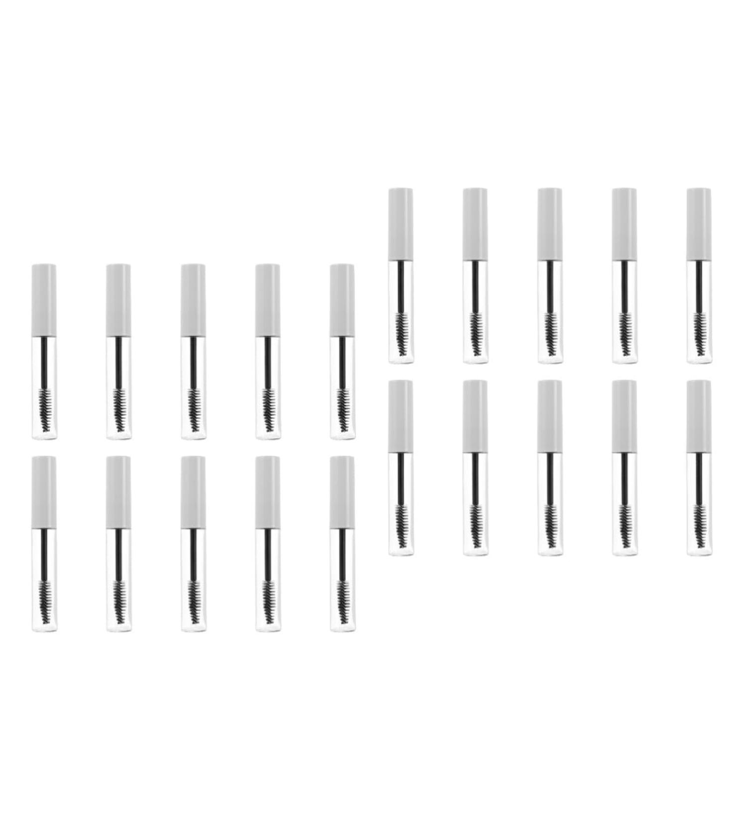 Beavorty 20 Pcs Eyelash Tube Mascara Bottles Mascara Wand Tube Empty Eyeliner Tubes Cosmetic Plastic White - Buy Online on GoSupps.com