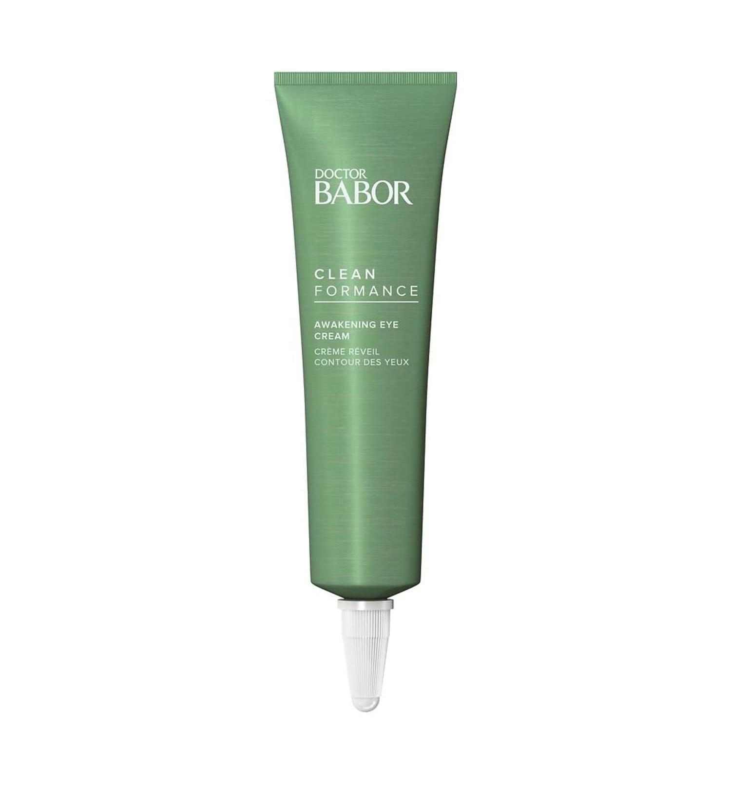 BABOR Cleanformance Awakening Eye Cream with Hyaluronic Acid - Dark Circles, Puffy Eyes & Bags - Clean Beauty, Vegan - Buy Online on GoSupps.com