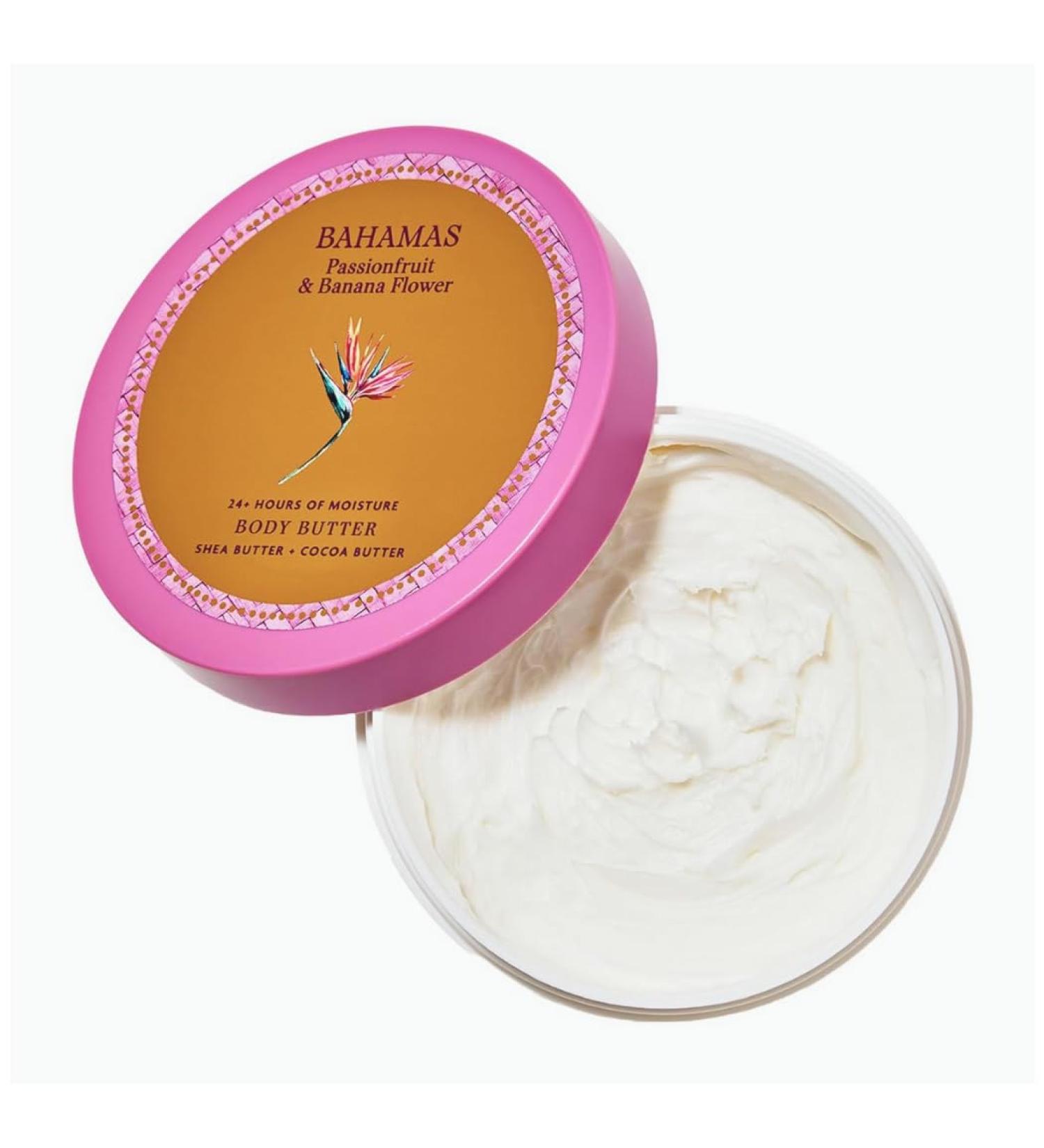 Bath & Body Bahamas Passionfruit & Banana Flower Whipped Body Butter 6.5 oz / 185 g (Packaging Design Styles May Vary) - Buy Online on GoSupps.com
