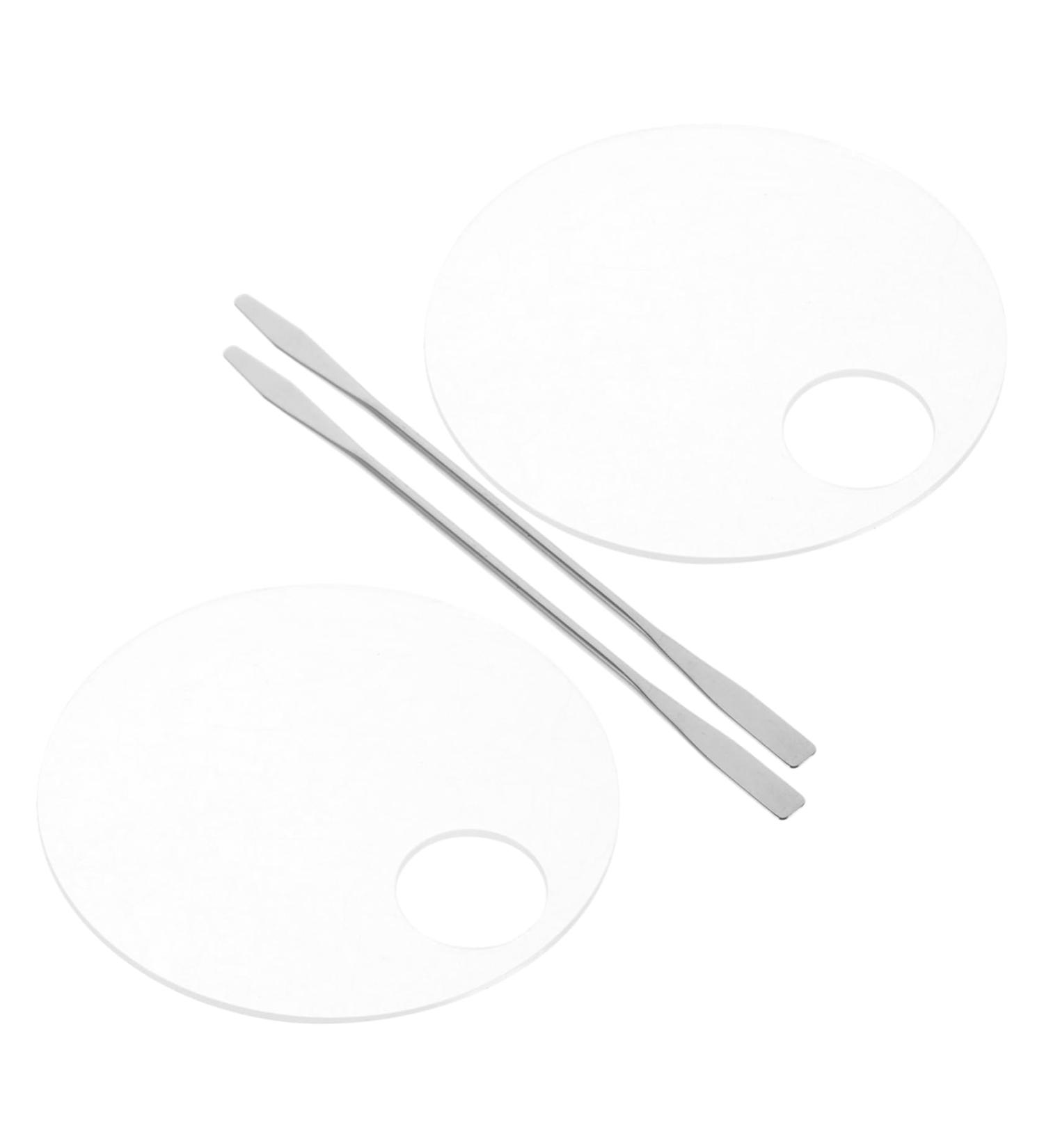 Buy 2 Sets Makeup Mixing Palette | Acrylic Cosmetic Palette for Lipstick & Nail Art | International Shipping - Buy Online on GoSupps.com