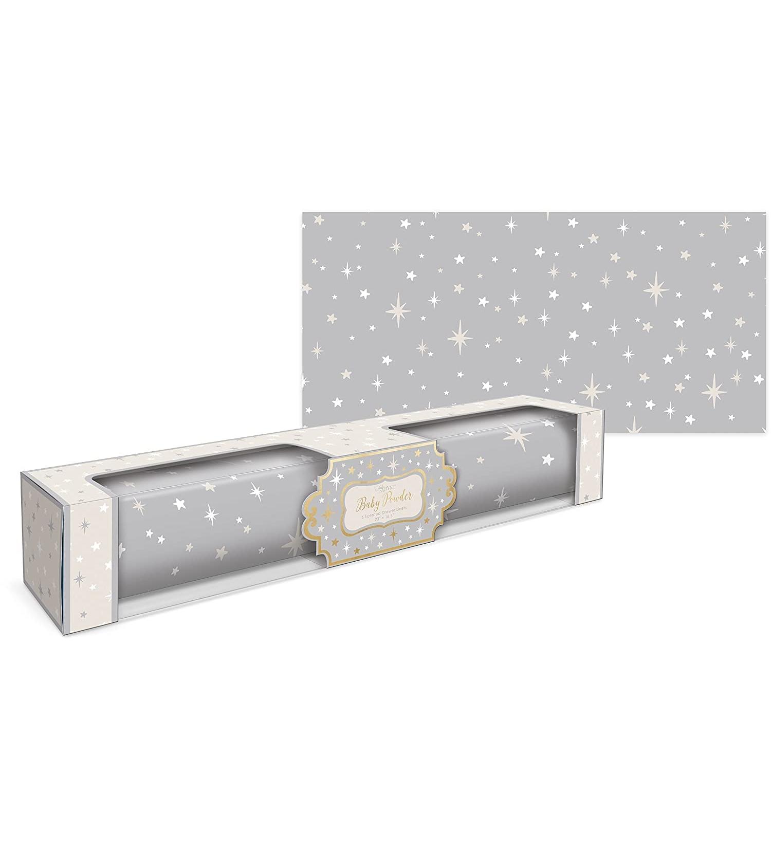 Lady Jayne Dove Gray Baby Powder Scented Drawer Liners - 6 Sheets 23x16.5 Inch (Pack of 6) - Buy Online on GoSupps.com