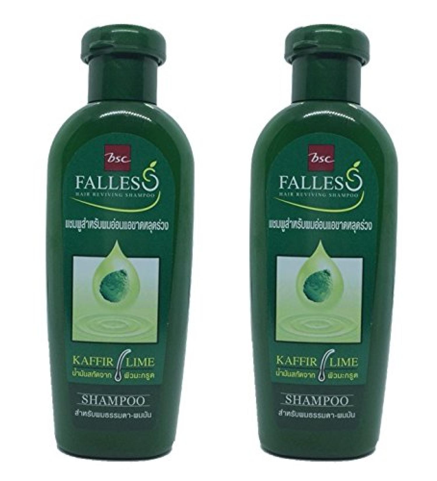 2 x BSC Falles Kaffir Lime Shampoo for Hair Fall & Loss - Normal to Oily Hair 90ml Travel Size - Made in Thailand by MA - Buy Online on GoSupps.com