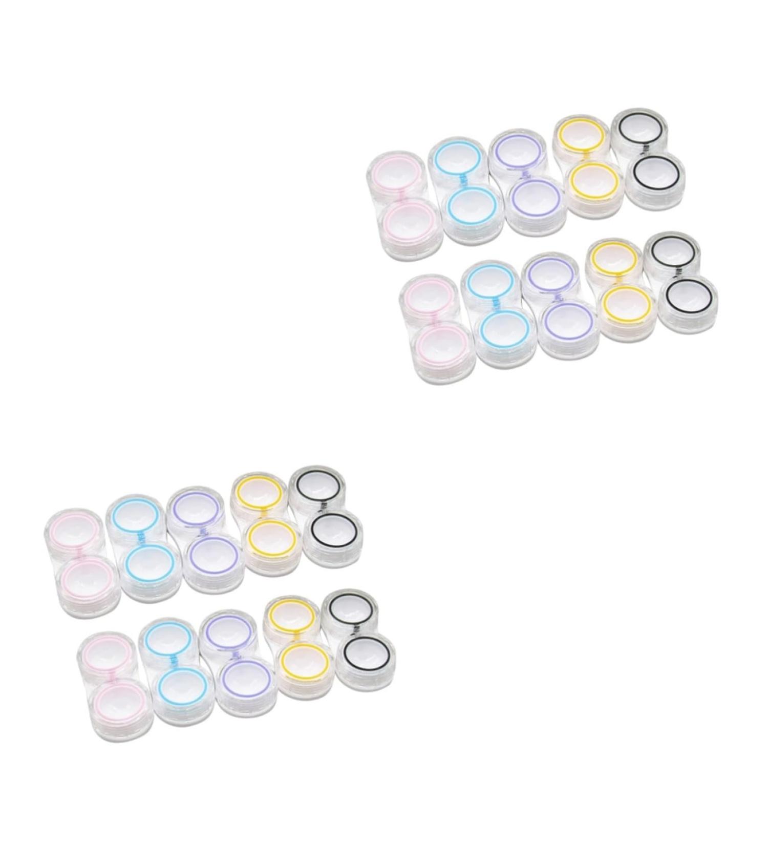Veemoon 30 pcs Contact Lens Holder Carrier Bag Decorative Eye Case & Container for Lenses Ideal for Travel & Storage - Buy Online on GoSupps.com