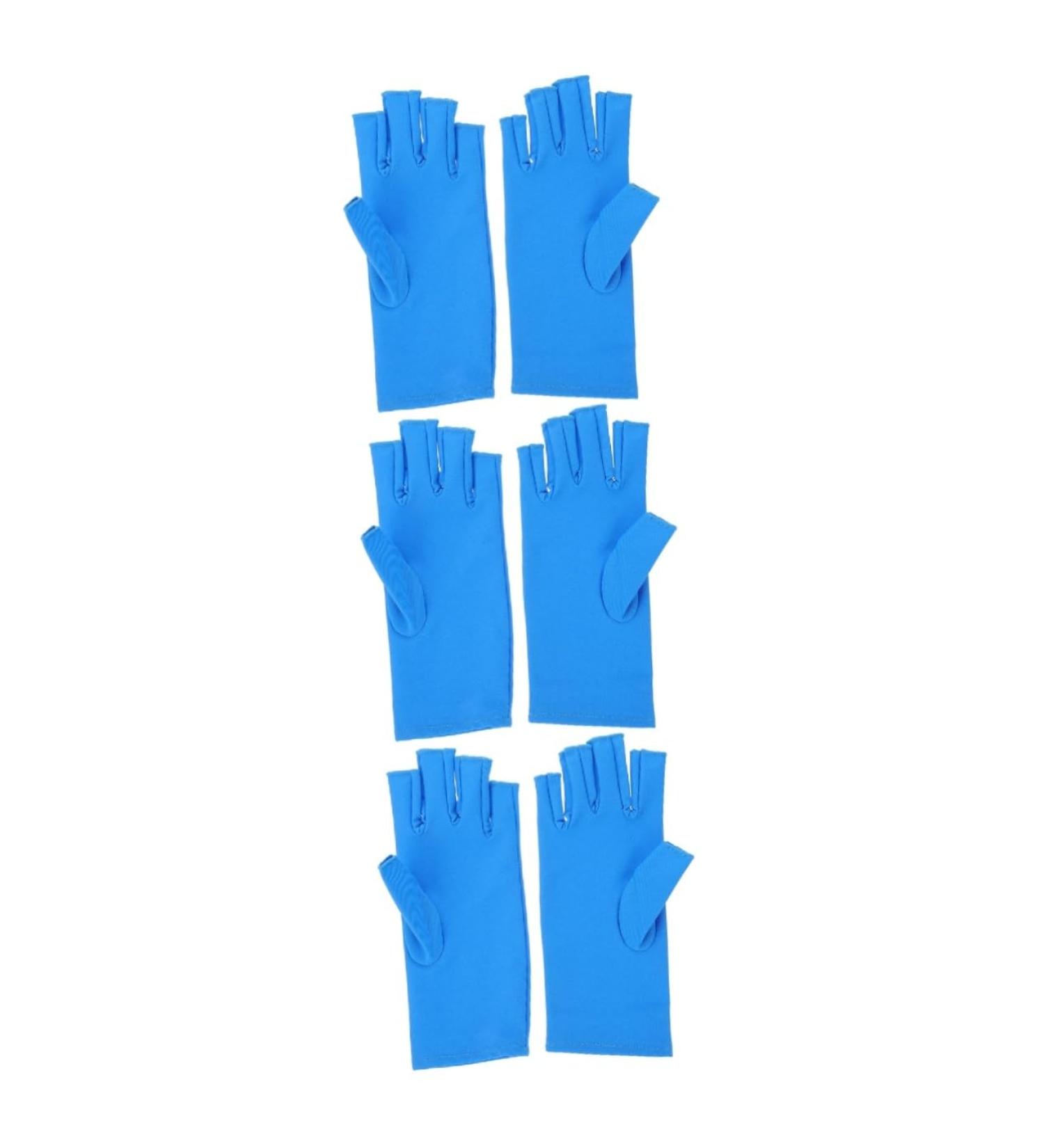 Ipetboom 3 Pairs Nail Gloves Manicure Sleeve Elastic Spandex - Buy Online on GoSupps.com