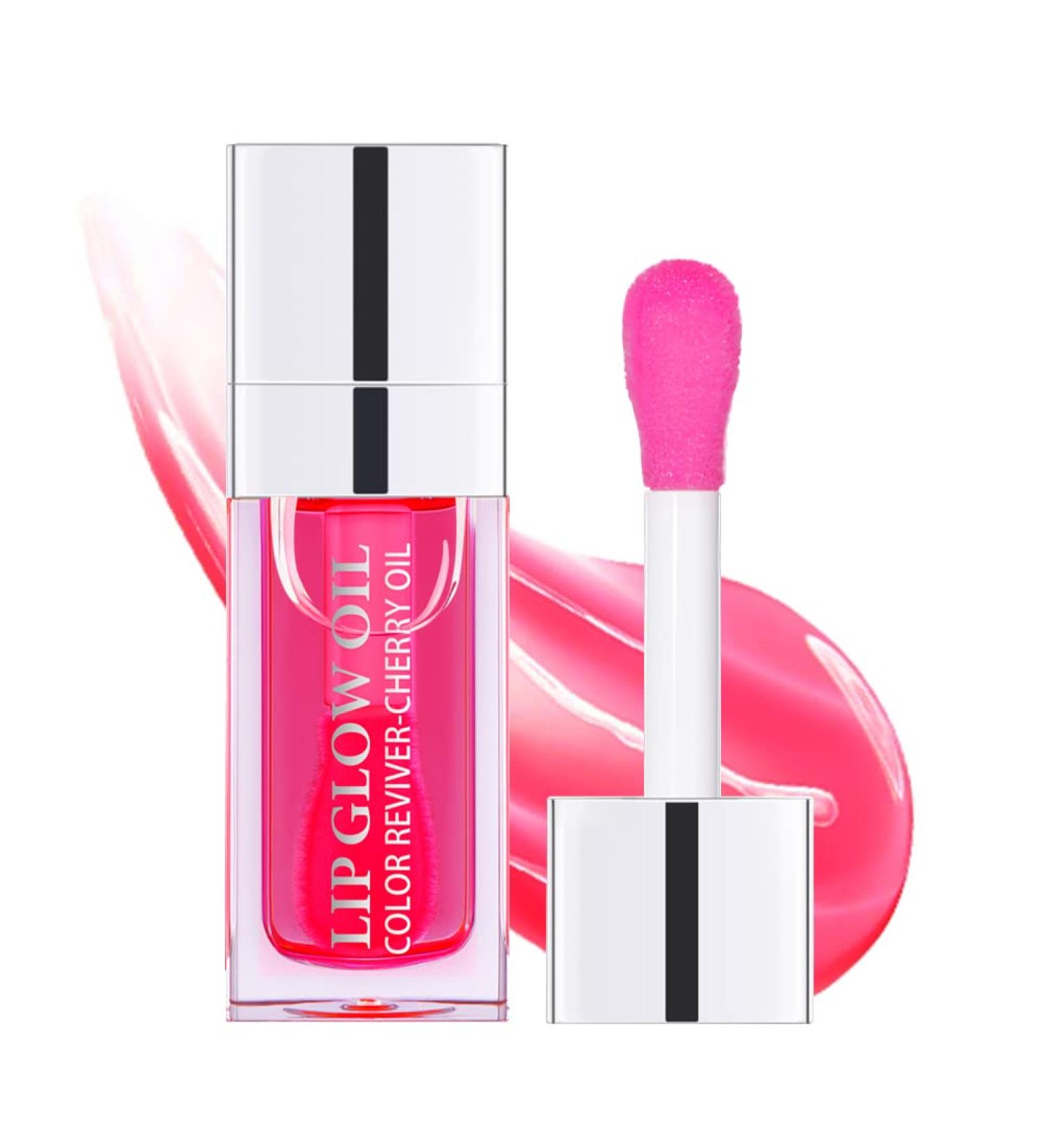 Rmoce Lip Oil - Hydrating Lip Glow & Plumper Gloss - Moisturizing & Non-Sticky - Cherry Flavor - Buy Online on GoSupps.com