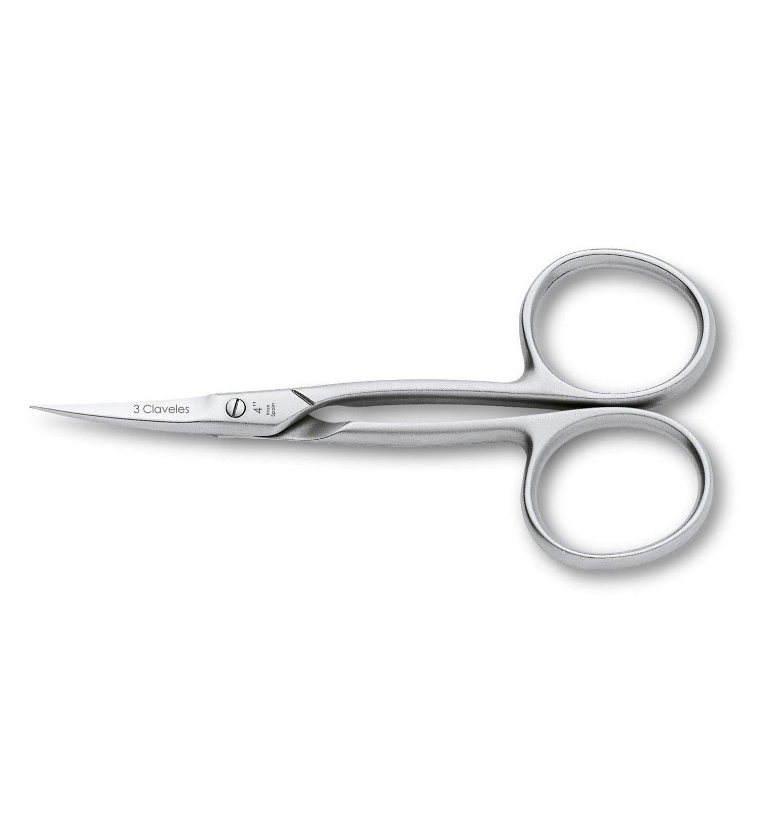 3 Nails Curved Scissors Cuticulas with Fine Tip and Sharpened Scissors Fine Points Stainless Steel Accessories Manicure No Tear Skin 10 cm 4 Inches Professional - Buy Online on GoSupps.com