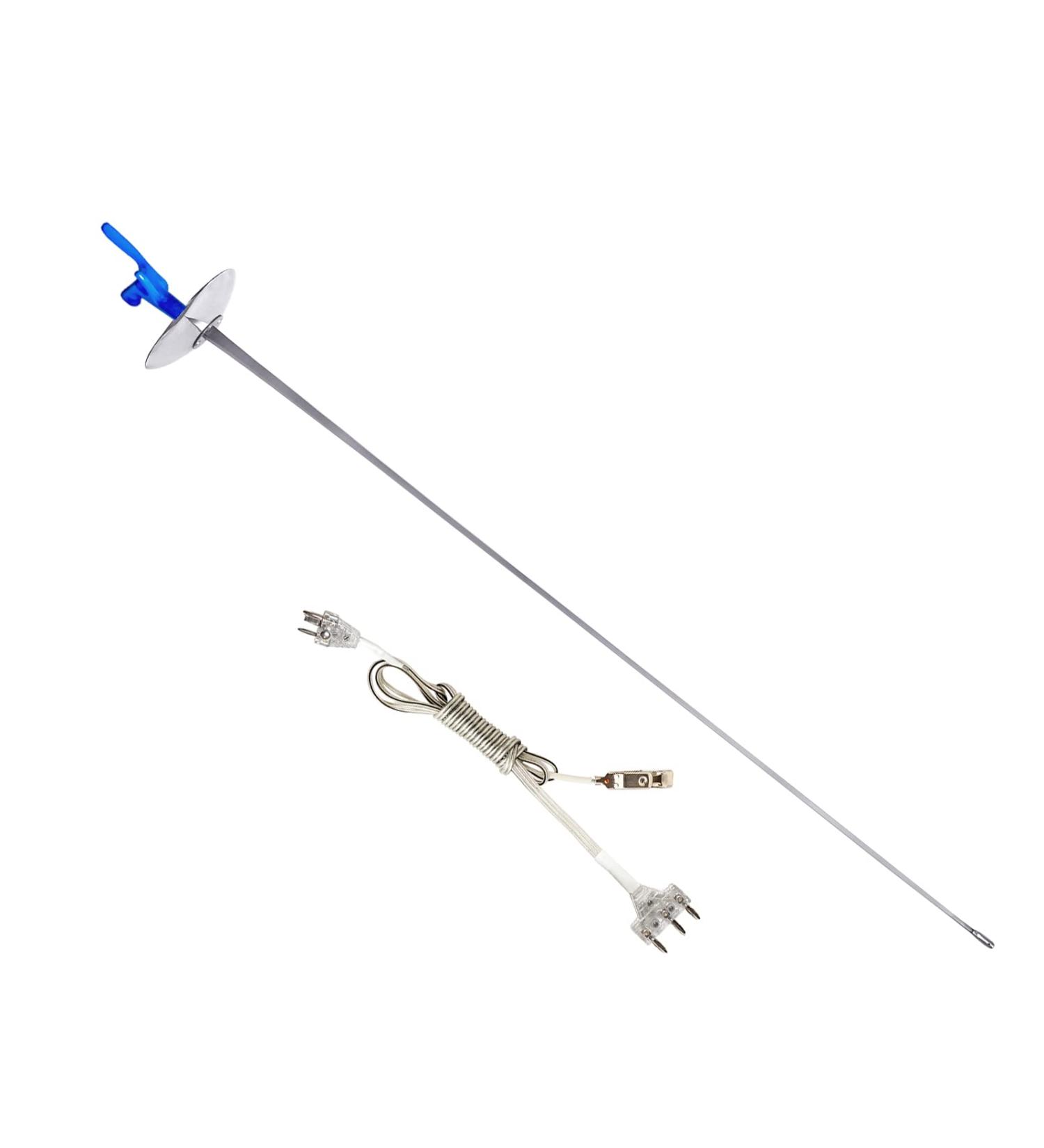 gangtiehun Fencing Foil Electric Sword Weapon for Adults and Children, Durable and Lightweight, Stainless Steel with Anti-Slip Handle (Adult foil)