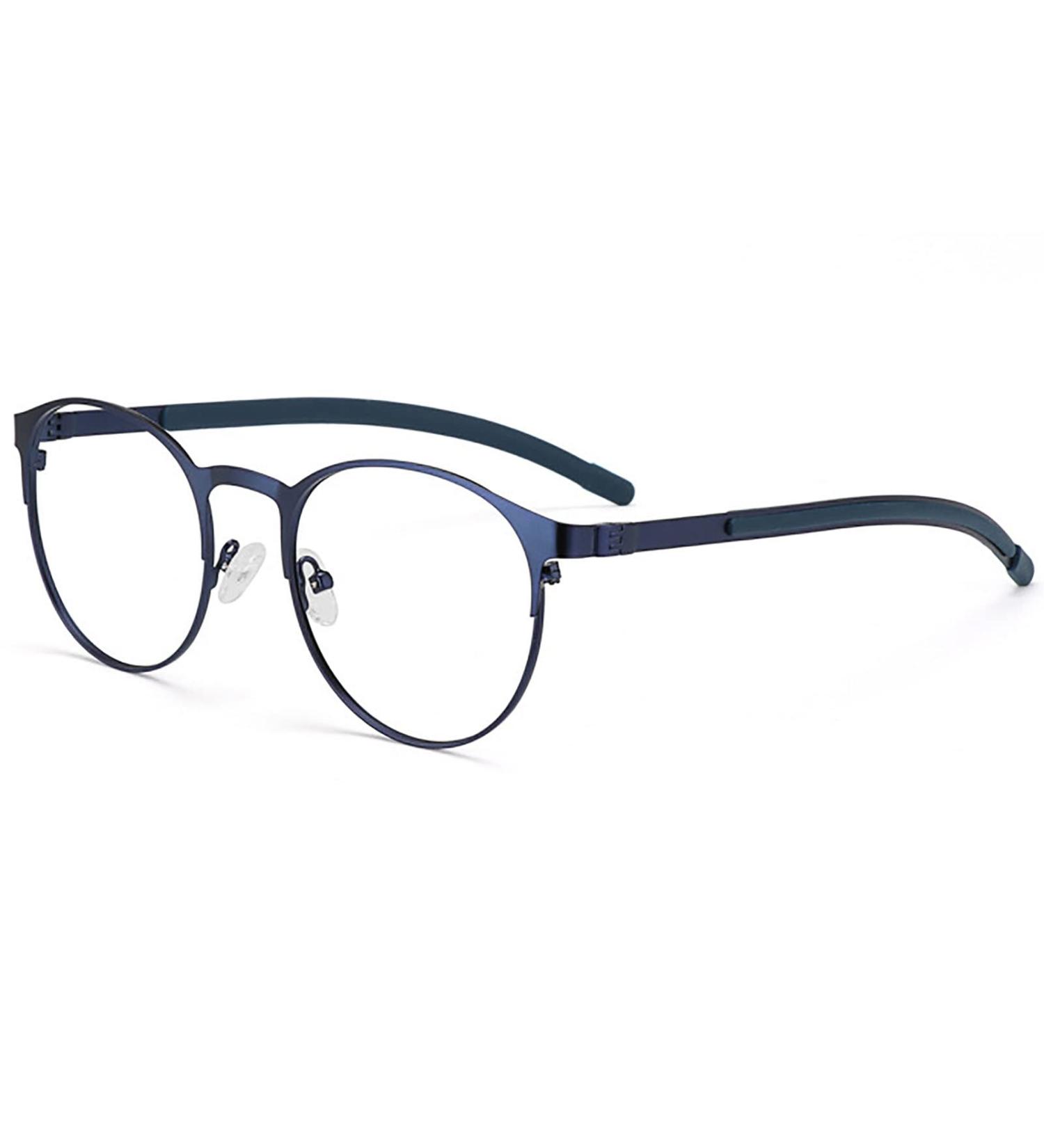 Retro Reading Glasses for Men & Women - +2.00 Photochrome Light Readers | Anti-Eye Load Computer Glasses in Blue - Buy Online on GoSupps.com