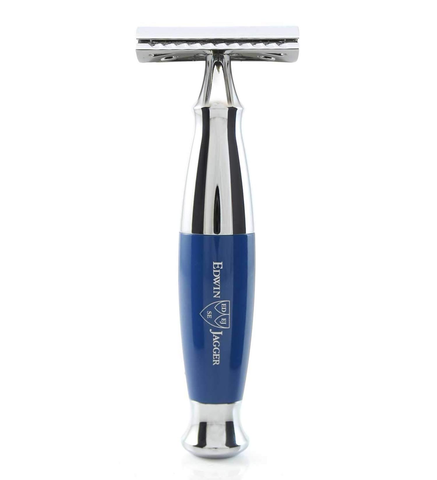 Buy Edwin Jagger DE Safety Razor (Blue) - Premium International Shipping Available - Buy Online on GoSupps.com