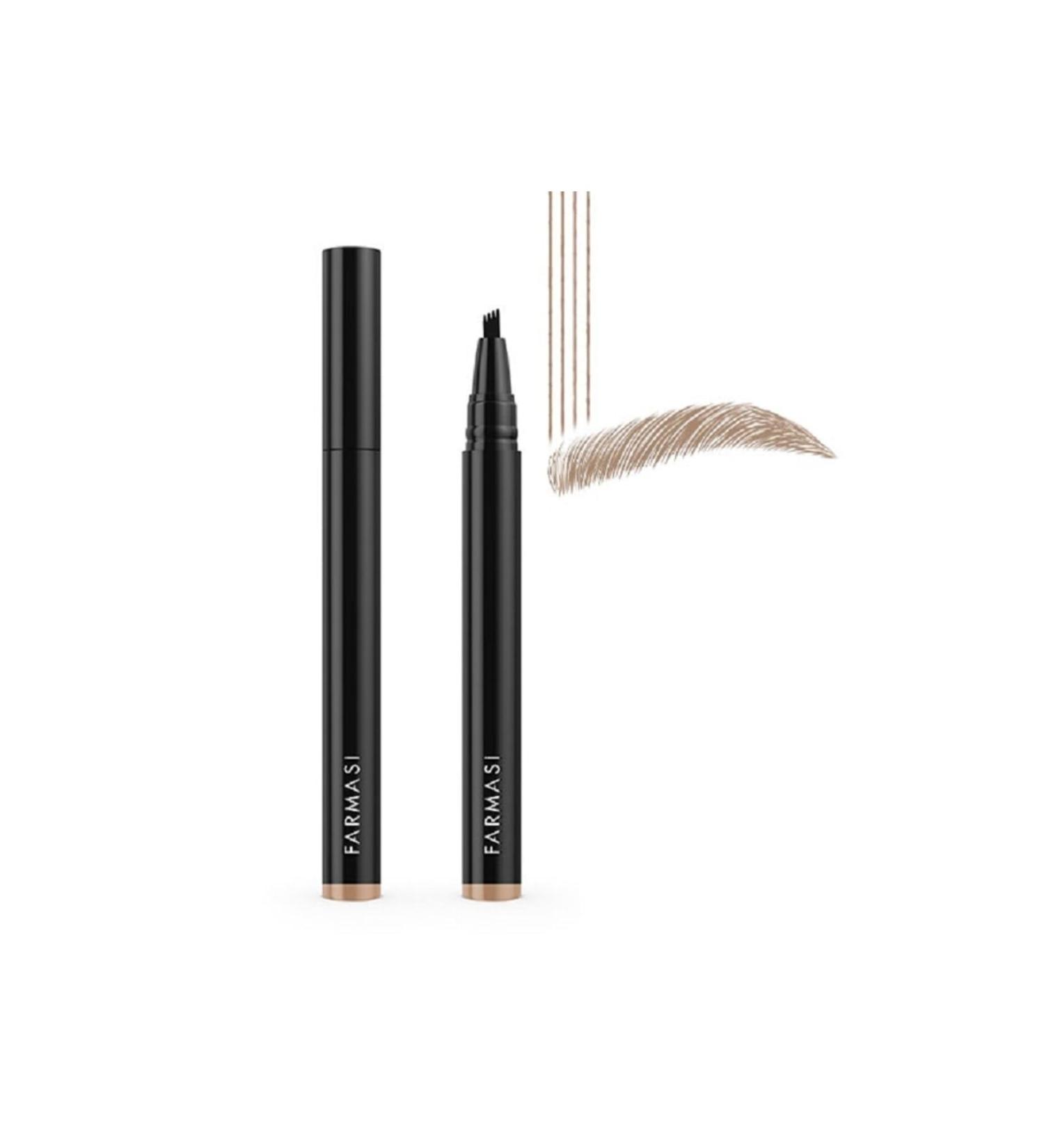 FARMASI BLONDE Eyebrow Microblading Pencil: Waterproof Smudge-Proof Long-Lasting Microblading Effect for Natural-Looking Perfectly-Defined Brows Effortlessly and Stays on All Day