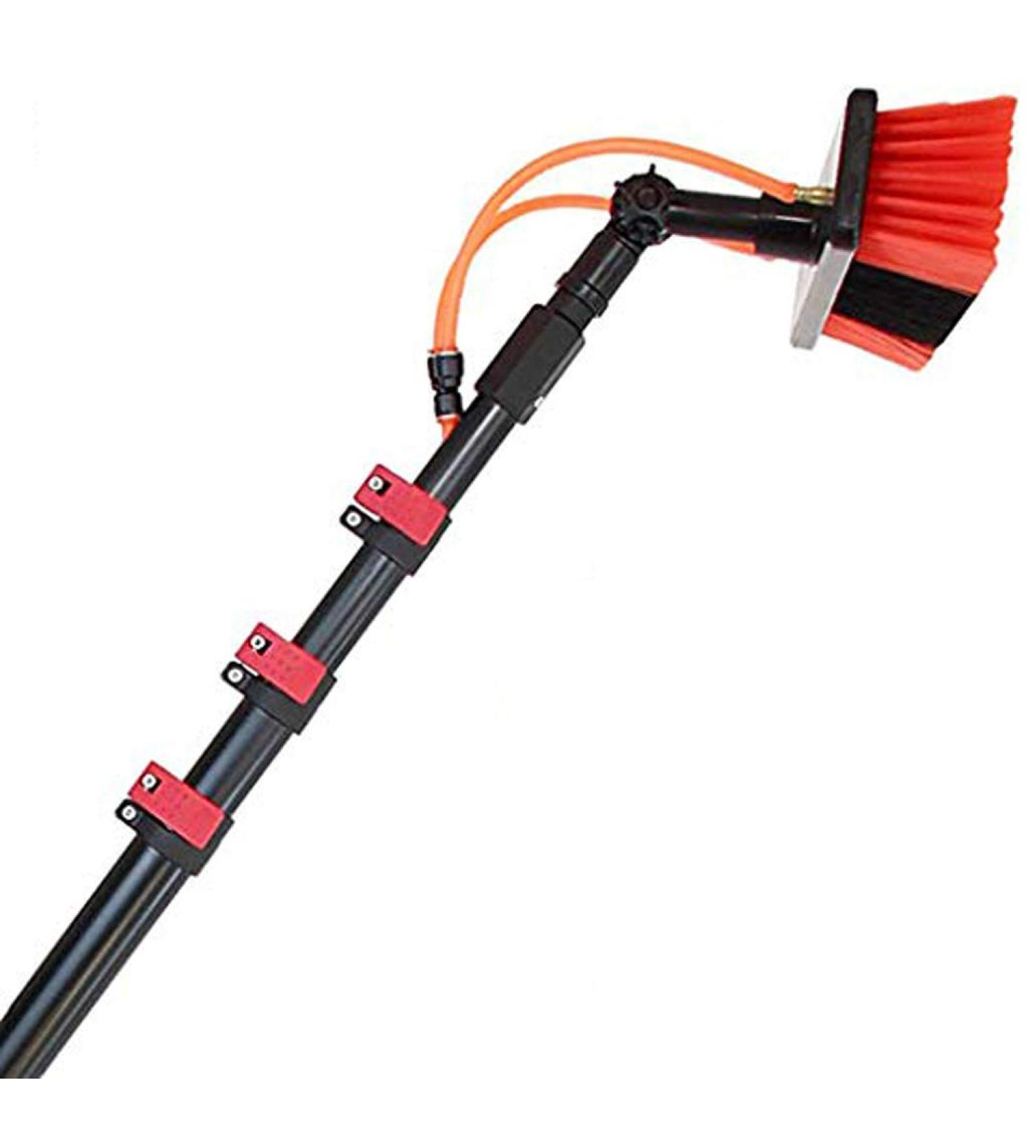 6m Window Cleaning Pole Water Fed Telescopic/Extendable Brush Aluminum Alloy Cleaning Equipment For Photovoltaic Panel Cleaning High Window - Buy Online on GoSupps.com