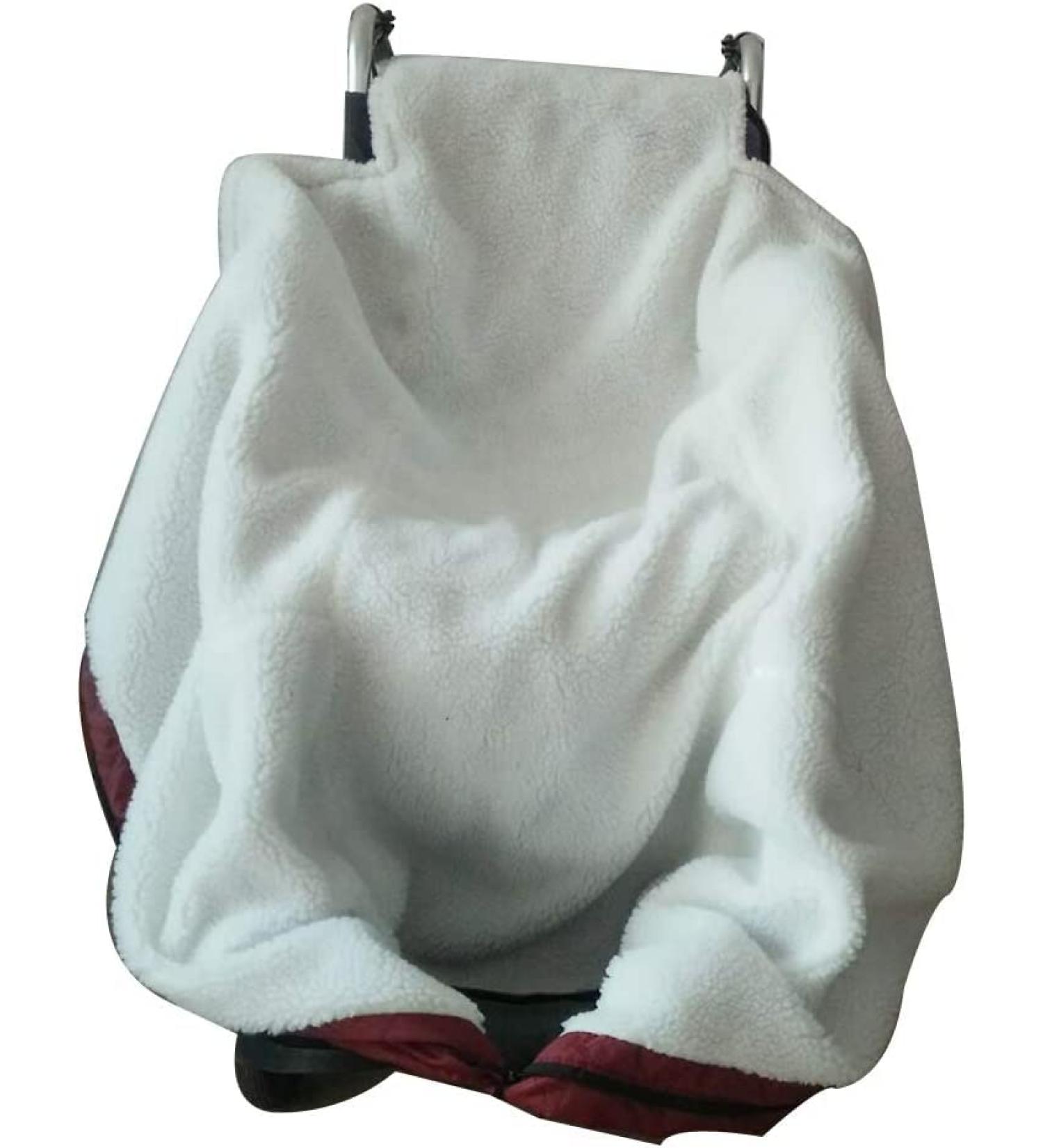 Cozy Wheelchair Warm Blanket Siamese Semi - Leg and Lower Body Warmer Blanket Cover Accessory with Full Length Zipper - Buy Online on GoSupps.com