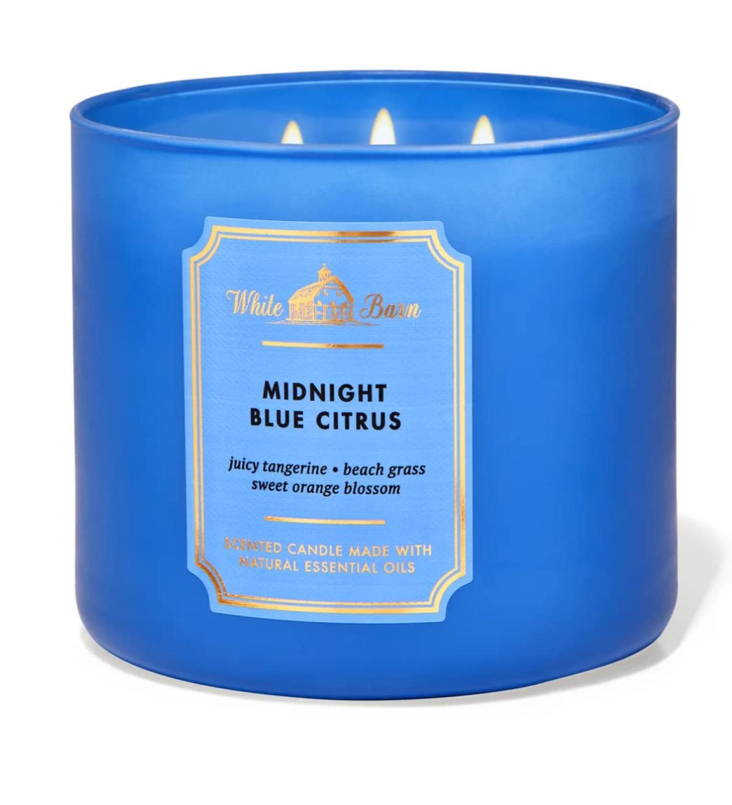 Buy Bath & Body Works 3-Wick Candle - Midnight Blue Citrus - 14.5 oz | Essential Oils | International Shipping Available - Buy Online on GoSupps.com