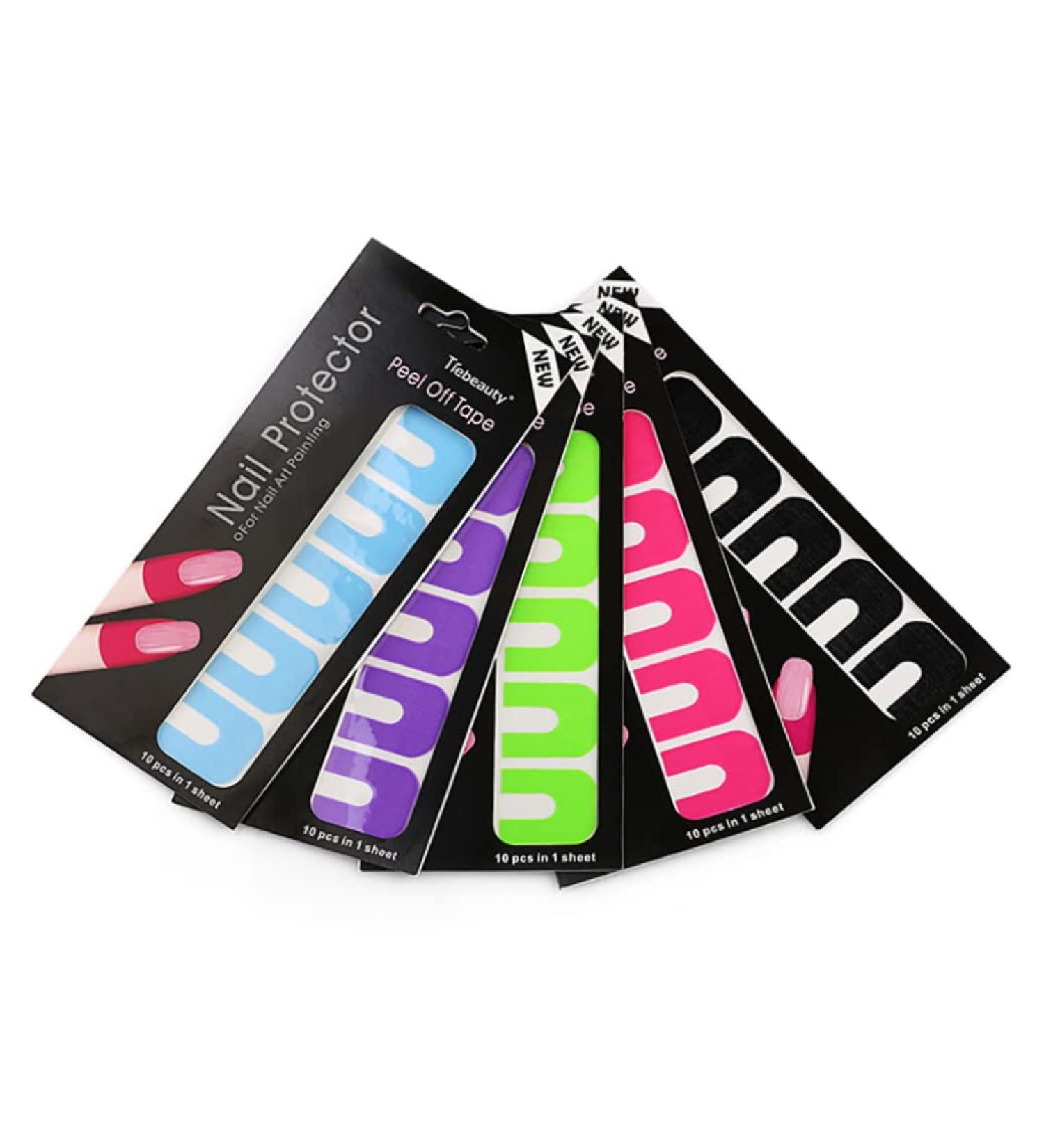 Disposable Peel Off Nail Protector Sticker Tape - 10PCS/Sheet - Buy Online on GoSupps.com