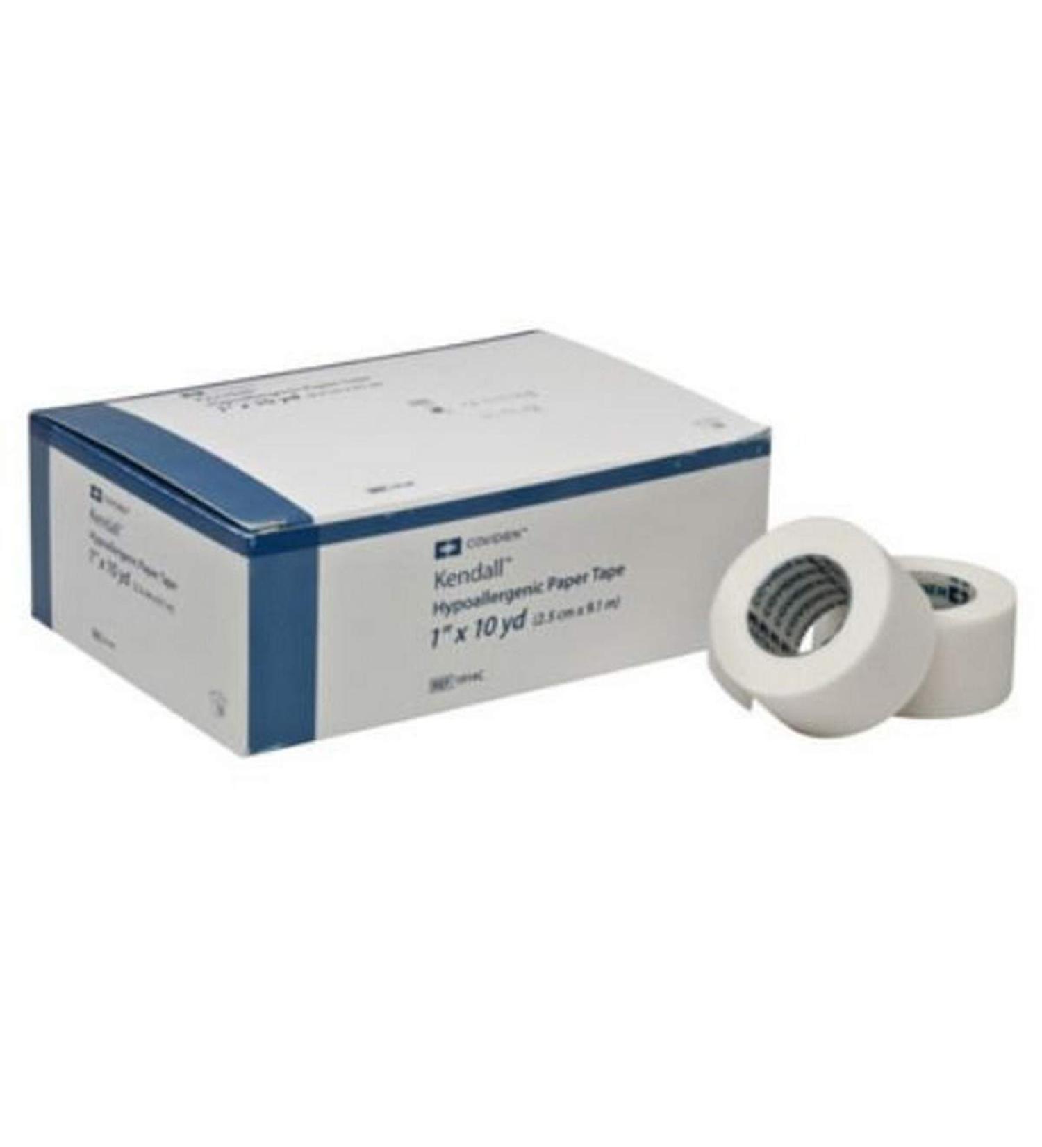 Covidien 1914C Kendall Hypoallergenic Paper Tape 1 x 10 yd. Size (Pack of 12)