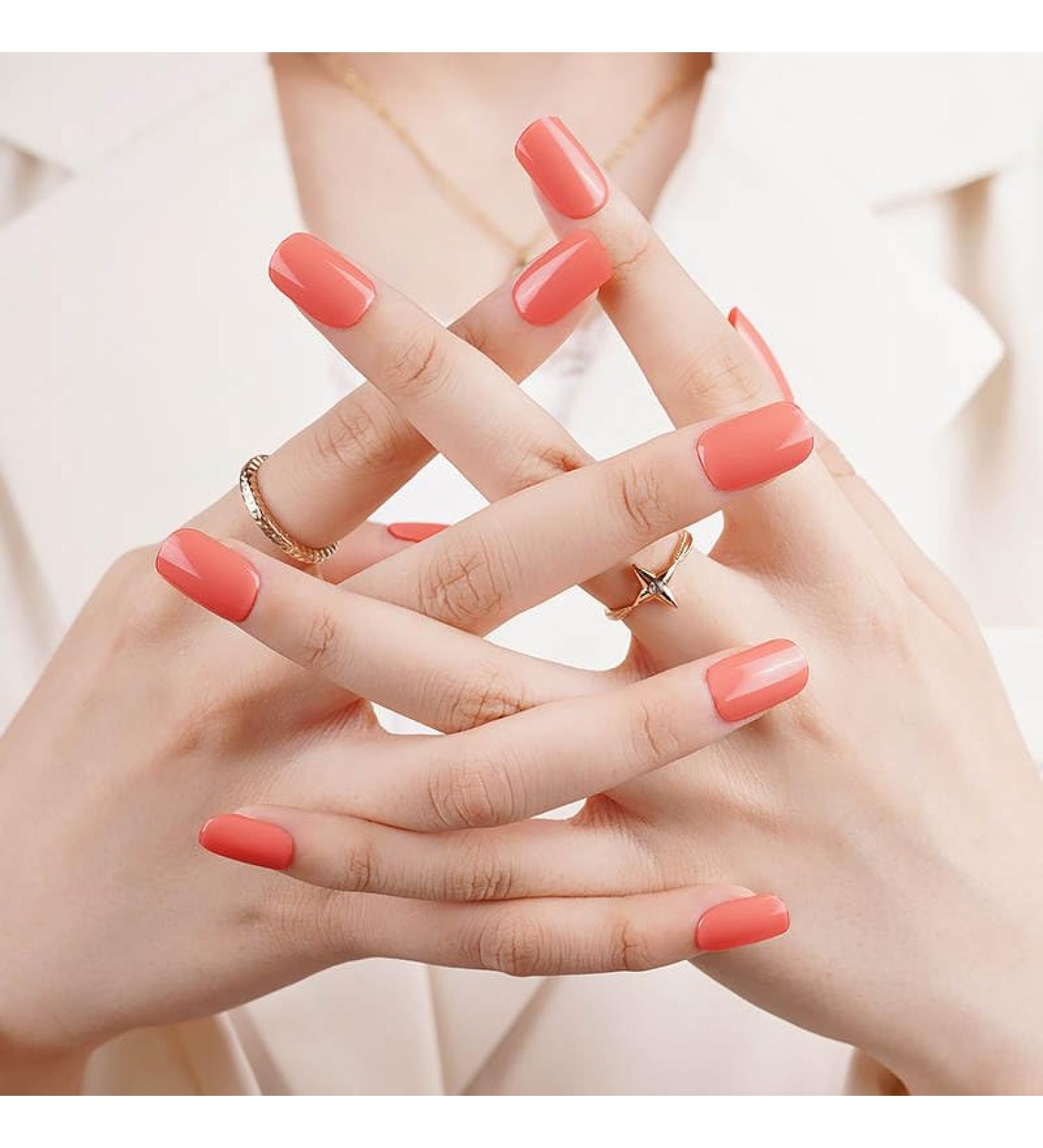 Zaubern gel4Home - Premium UV Nail Wraps & Foils | Semi-Cured Gel Nails in Coral | Shop Internationally - Buy Online on GoSupps.com