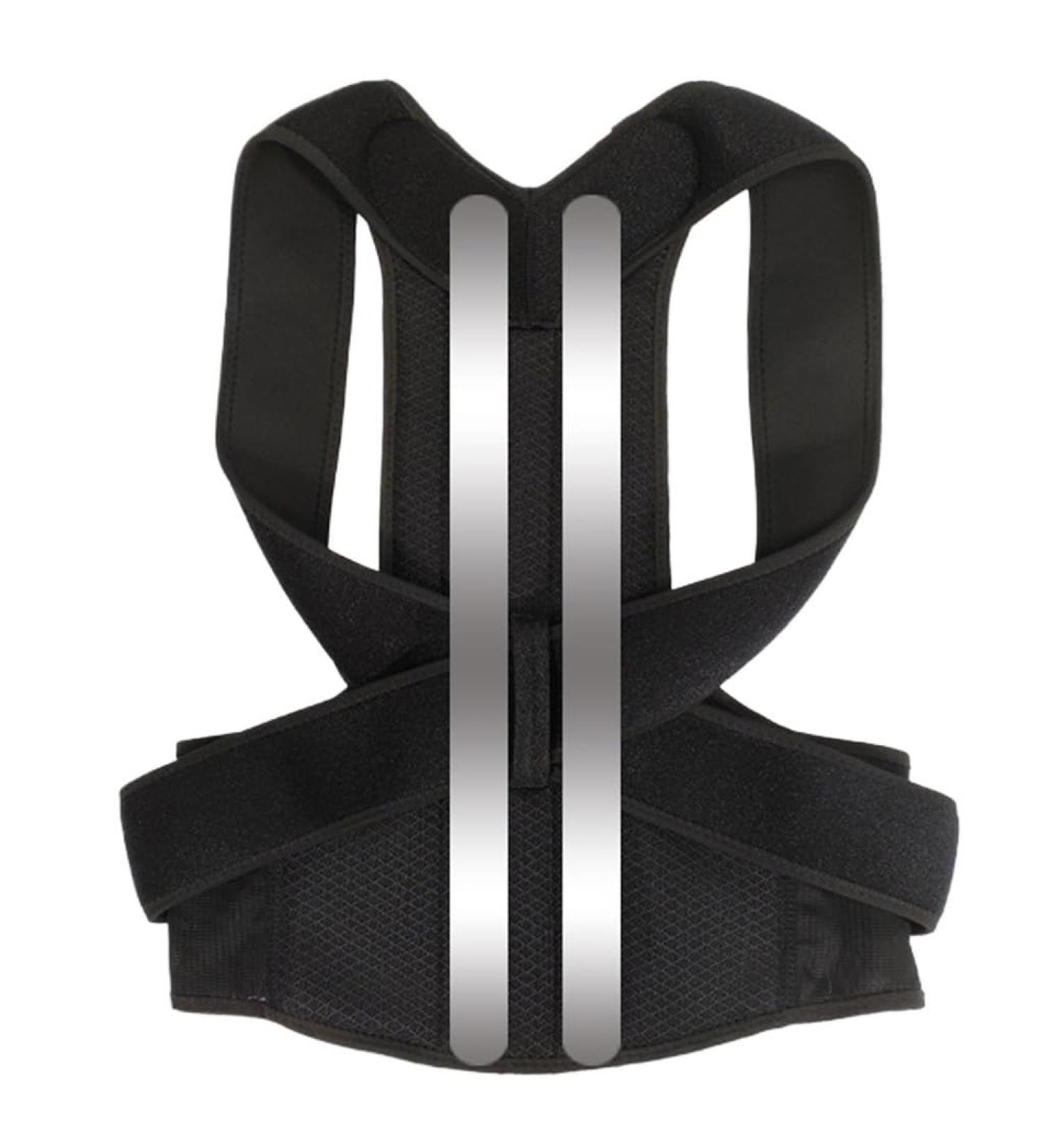 Alloy Bar Posture Corrector - Adjustable Shoulder & Back Brace for Clavicle Support - Slouching & Hunching Trainer (L Code - Buy Online on GoSupps.com