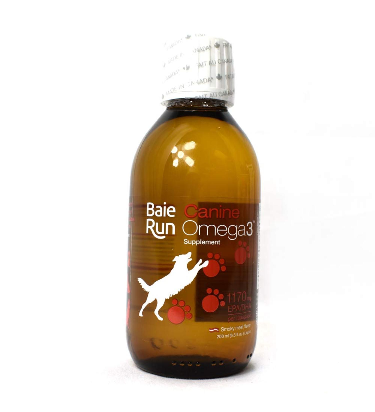 Ascenta Baie Run Canine Omega3 Smoky Meat Flavor 6.8 fl oz (200 ml)