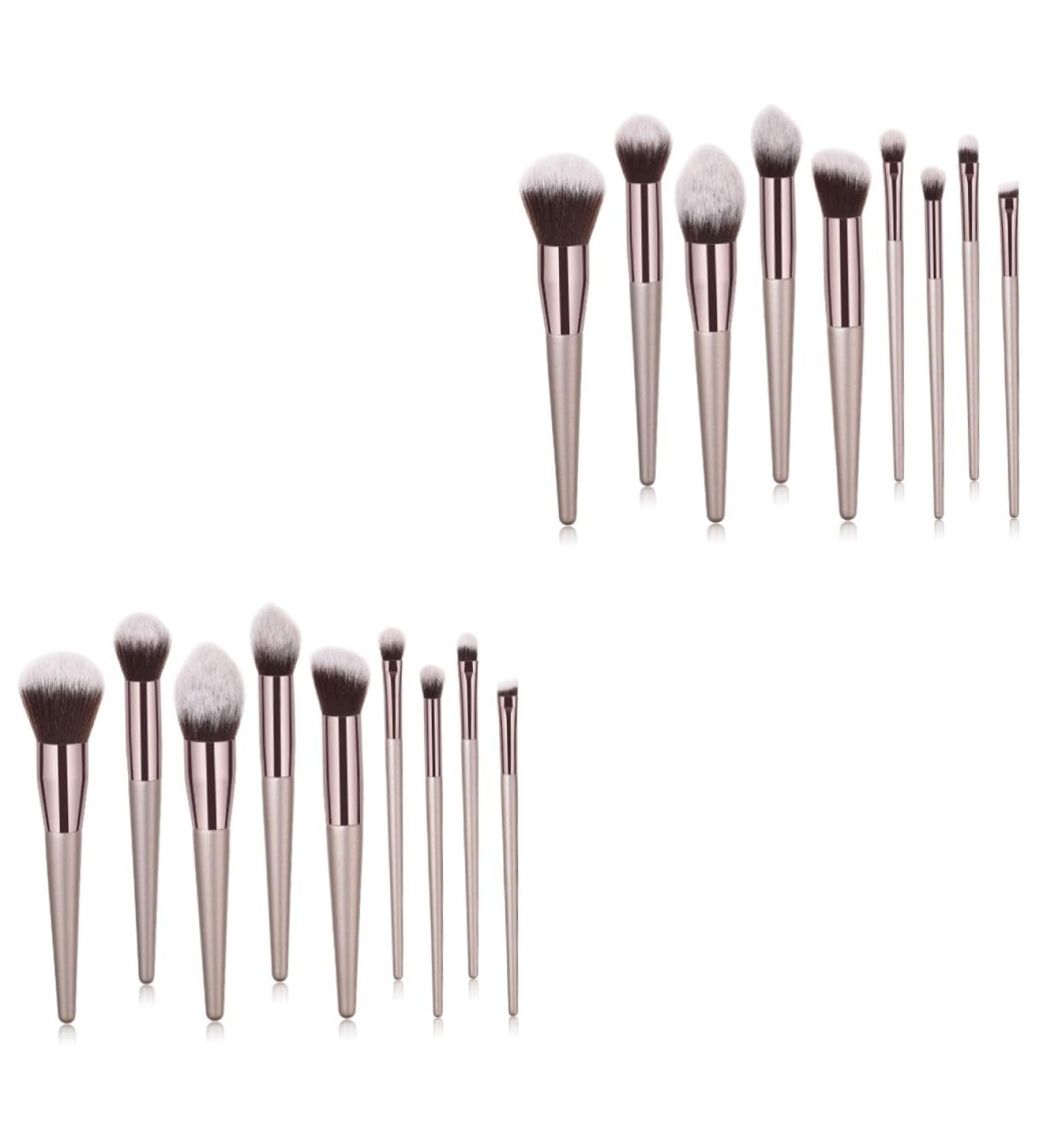 FRCOLOR 18 Pcs Professional Makeup Brush Set - Bamboo Tool Kit for Women | Ideal for Cosmetics Powder and Makeup Artists - Buy Online on GoSupps.com