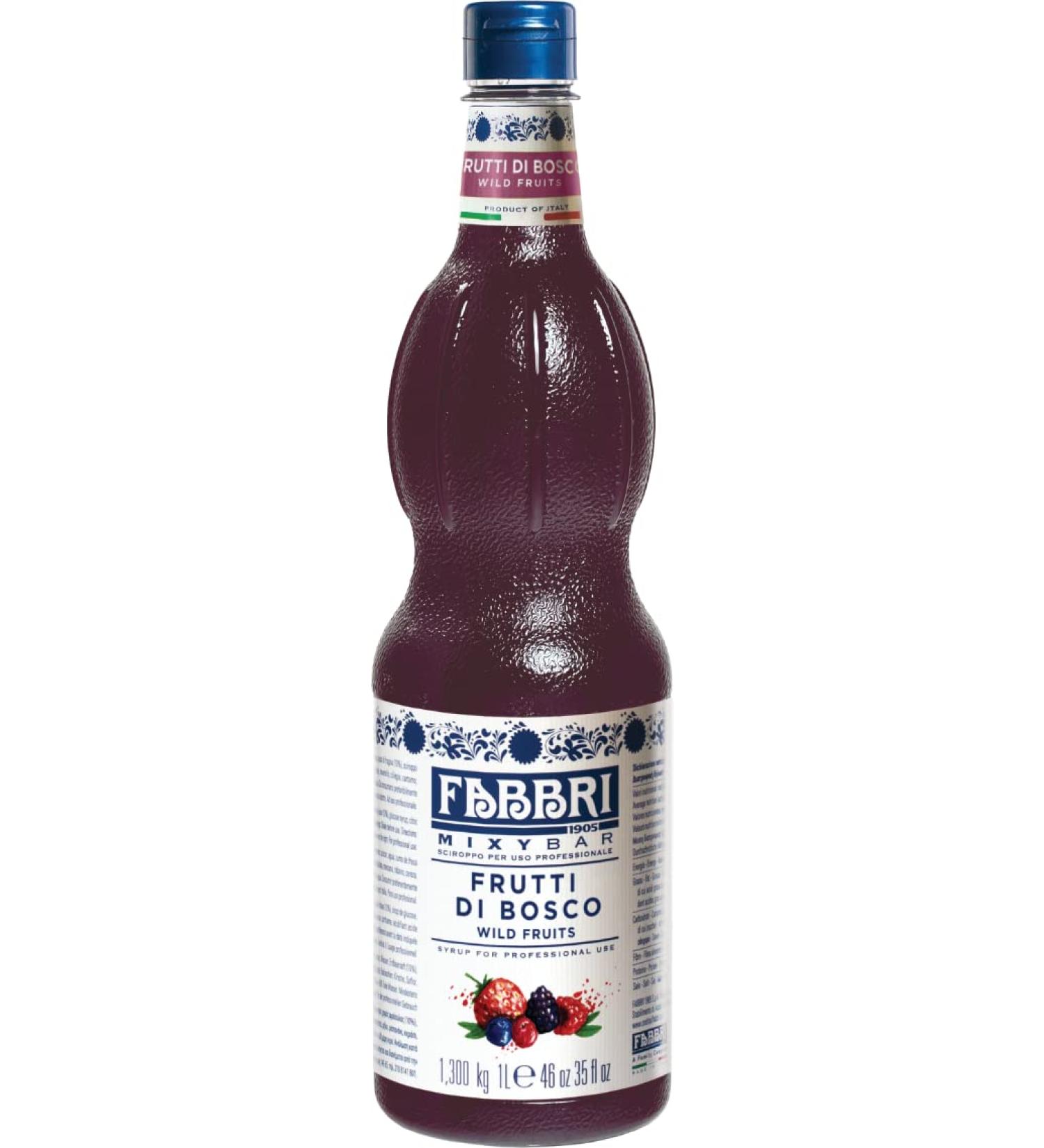 Fabbri Flavoring Syrup Rose Made in Italy 33.8 Ounce (1 Liter)