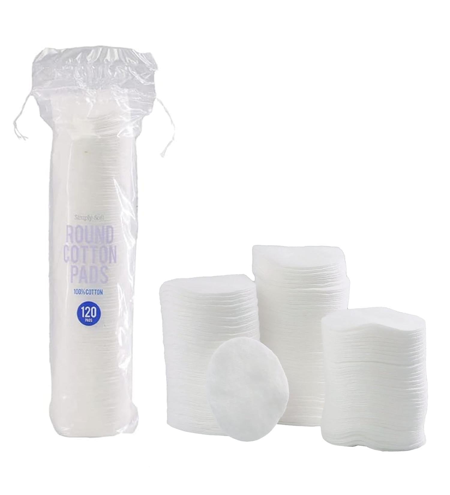 120 Great Value Cotton Rounds for Applying Creams and Lotions on Skin and Face Great for Removing Makeup Hypoallergenic Pads 100% Pure Vegan Cotton (120 Count White Round Pads) 120 Count White Round Pads - Buy Online on GoSupps.com