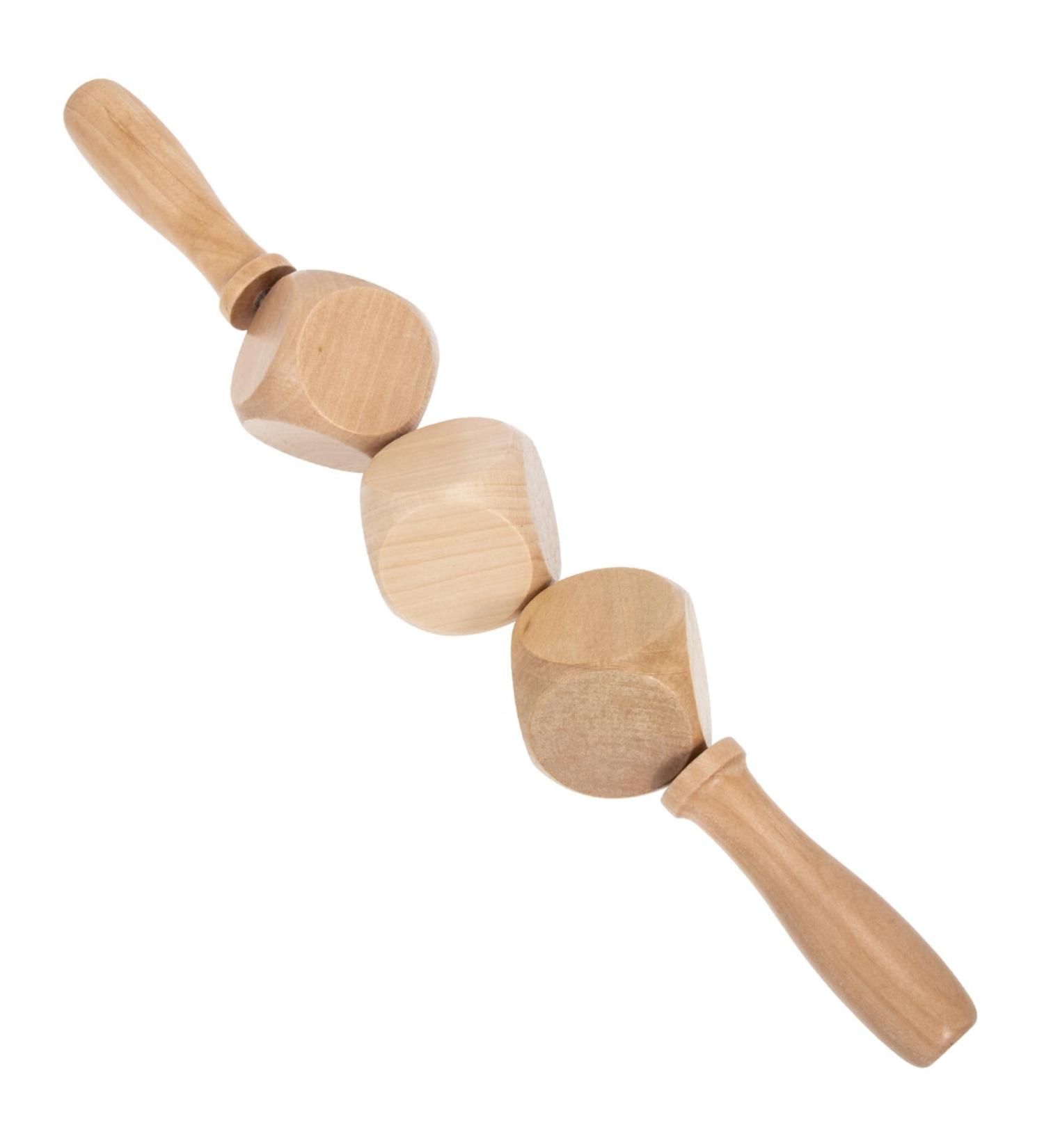 Healeved Wooden Massage Roller Stick - Meridian Muscle Roller Device for Manual Therapy & Relaxation Accessories - Buy Online on GoSupps.com