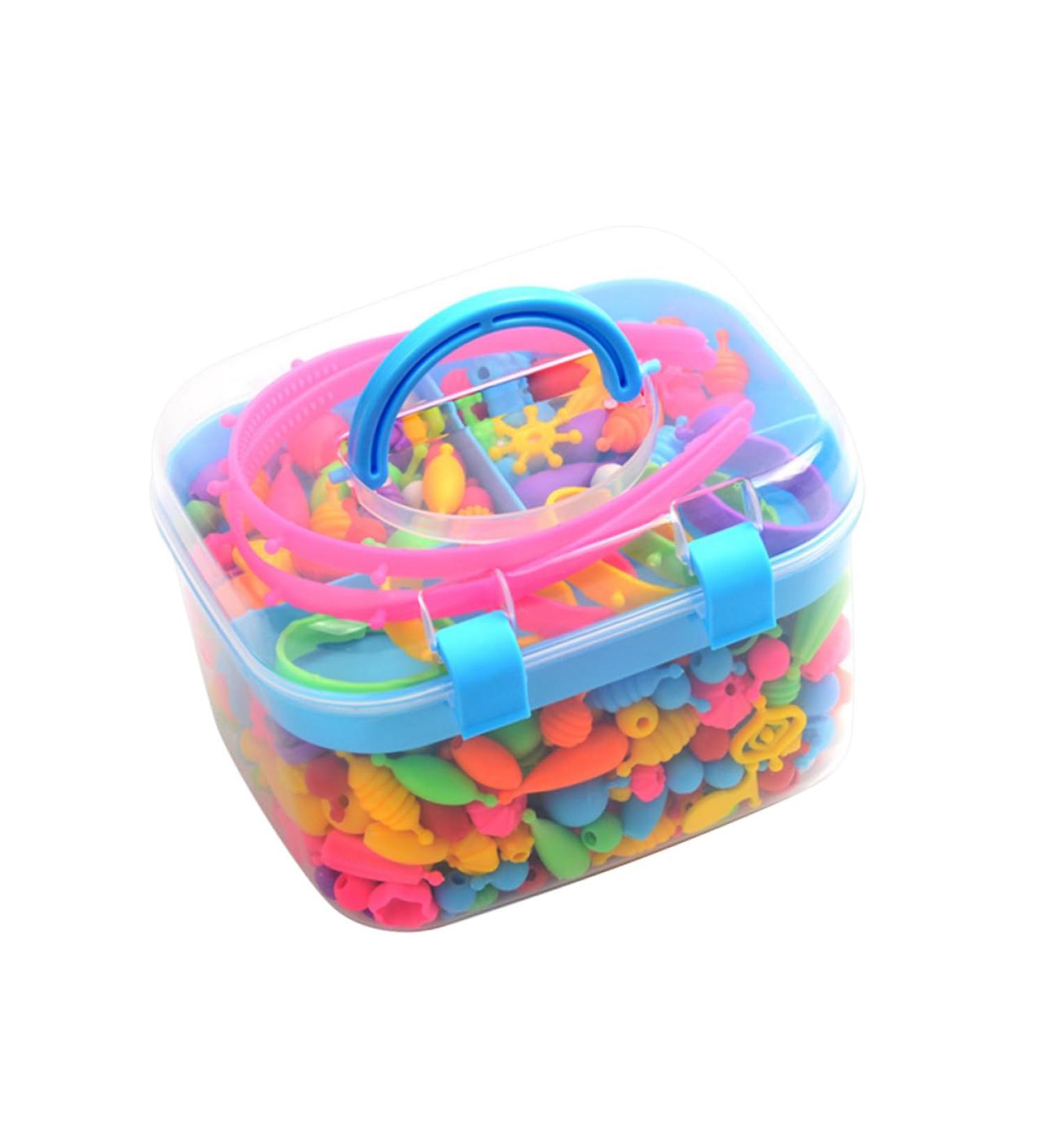 KONTONTY 1 Box Toys Bracelets DIY Necklaces Beads Little Girl Jewelry Jewelry Cute Bracelets for Little Girl Necklace Necklace Rayan Toys for Pop Snap Beads - Buy Online on GoSupps.com