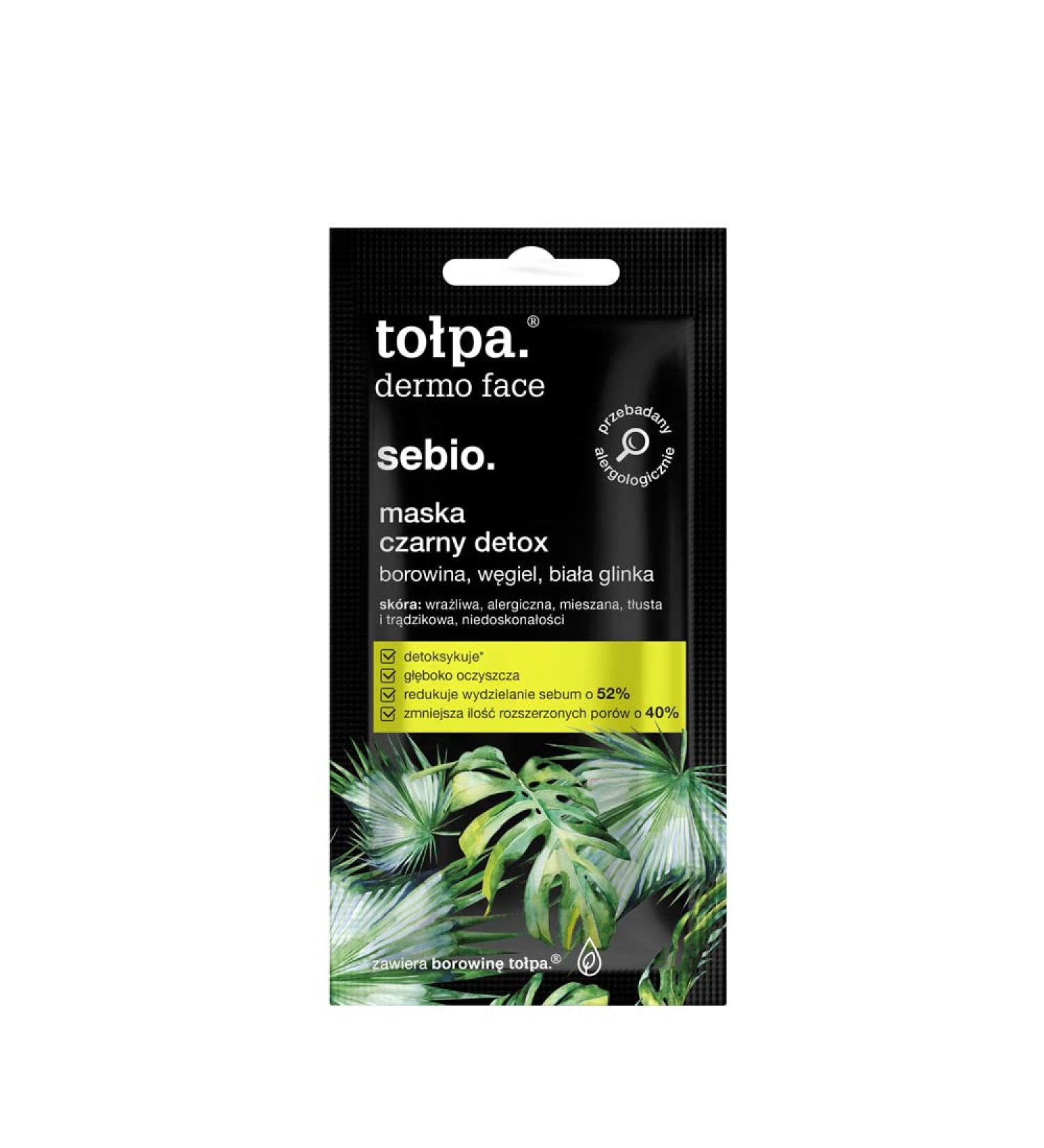 TOLPA DERMO FACE SEBIO BLACK DETOX MASK