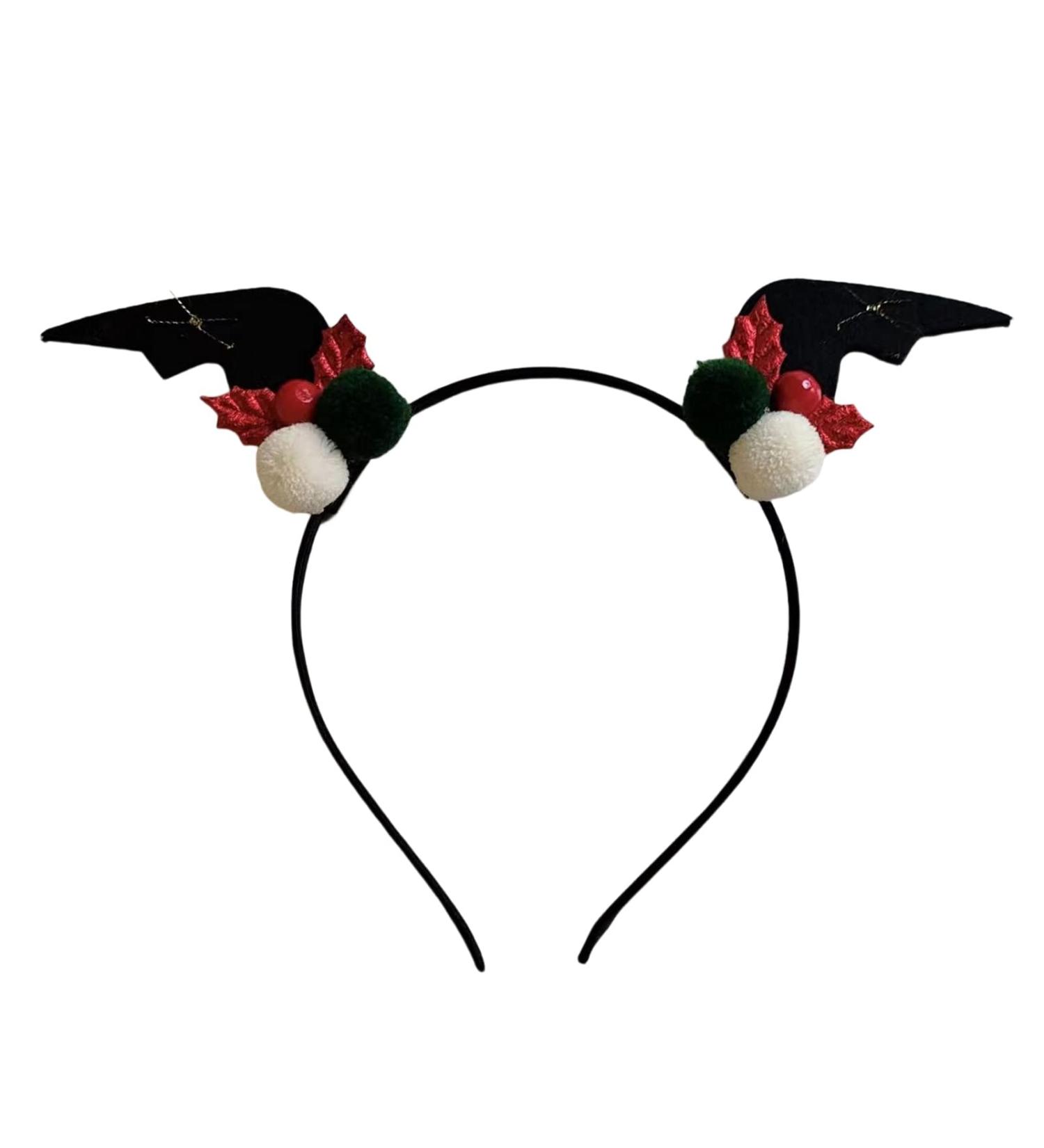 amangul Antlers Headband Hair Hoop Devil Wing Headband Christmas Deer Horn Headband Christmas Hair Hoop Headband n Antlers(Green) - Buy Online on GoSupps.com