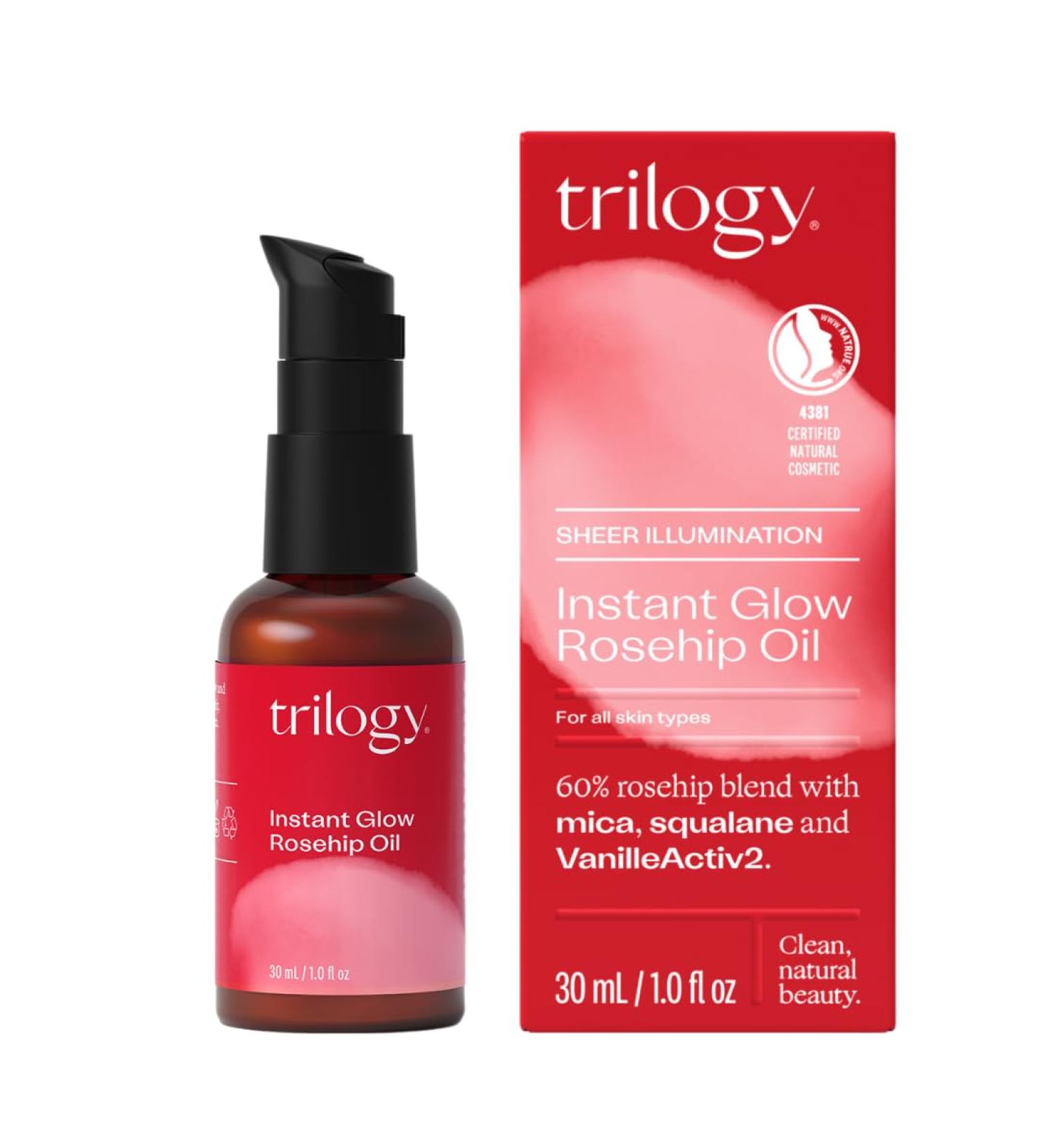  Trilogy Rosehip Oil Instant Glow Oil (30 ml) - Buy Online on GoSupps.com