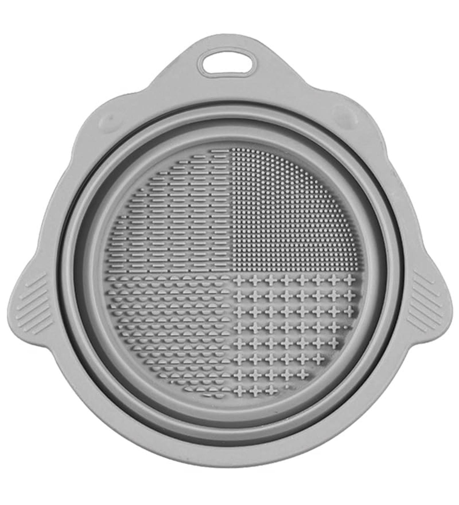 Buy Silicone Makeup Brush Cleaning Mat - Portable Scrubber with Suction Cup | Perfect for Valentine's Day Gifts (Gray - Buy Online on GoSupps.com