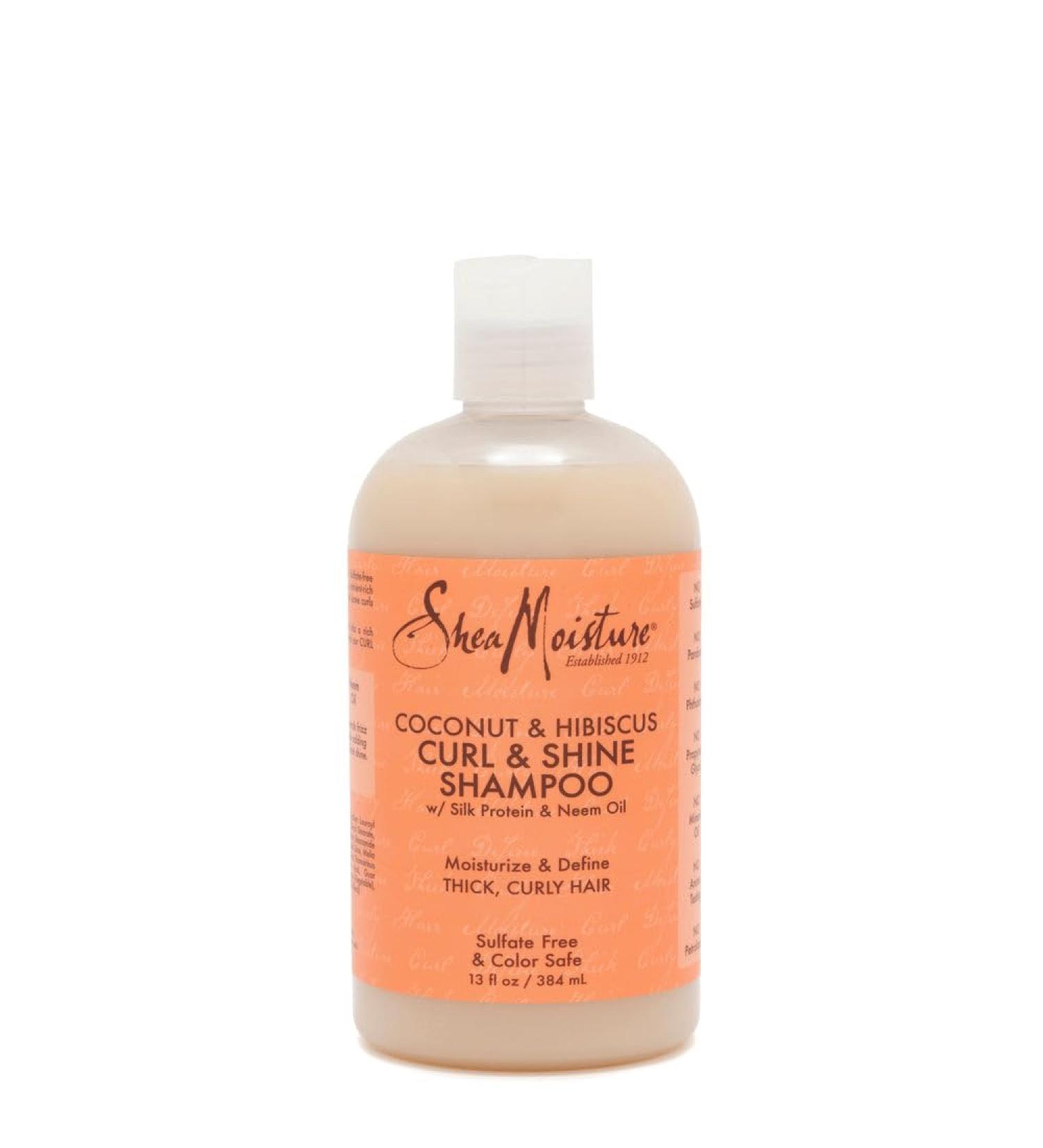 Shea Moisture Coconut & Hibiscus Curl & Shine Shampoo for Unisex - Shampoo 13 ounces - Buy Online on GoSupps.com