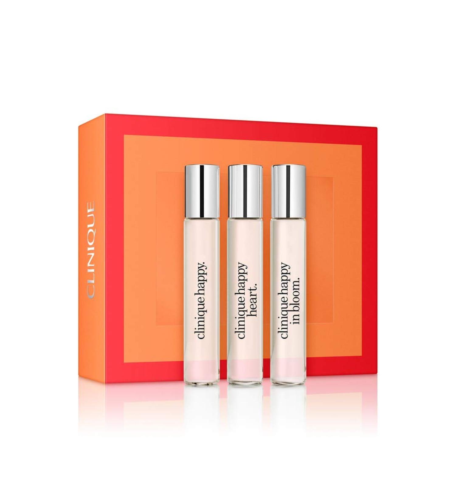 Clinique "A Little Happiness" set of 3 Perfumes: Happy, Happy at Heart & Happy in Bloom. Travel Size - Buy Online on GoSupps.com
