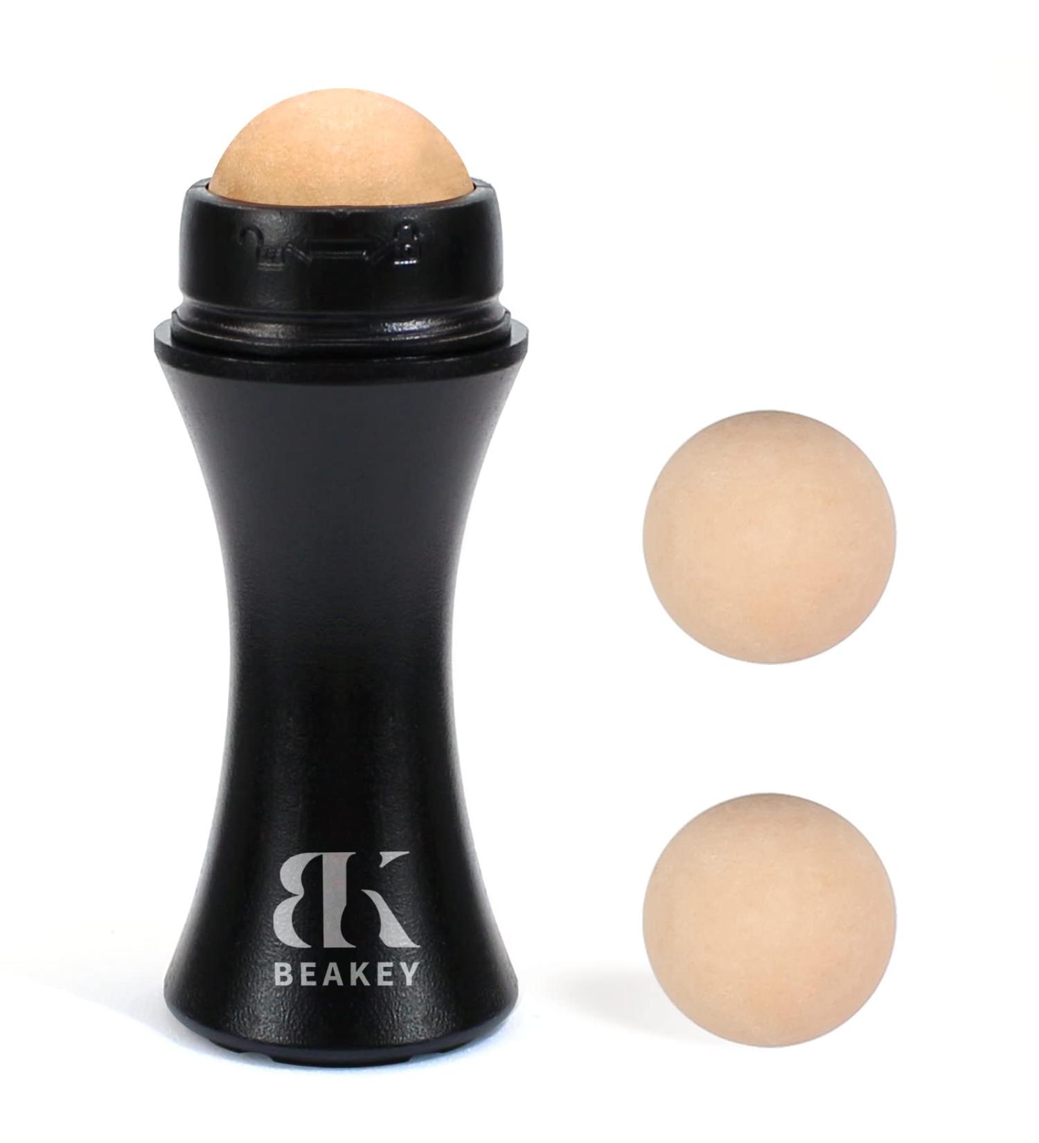 Oil-Absorbing Volcanic Roller with Replaceable Balls | On-the-Go Oil Control Tool for Instant Shine Removal - Buy Online on GoSupps.com