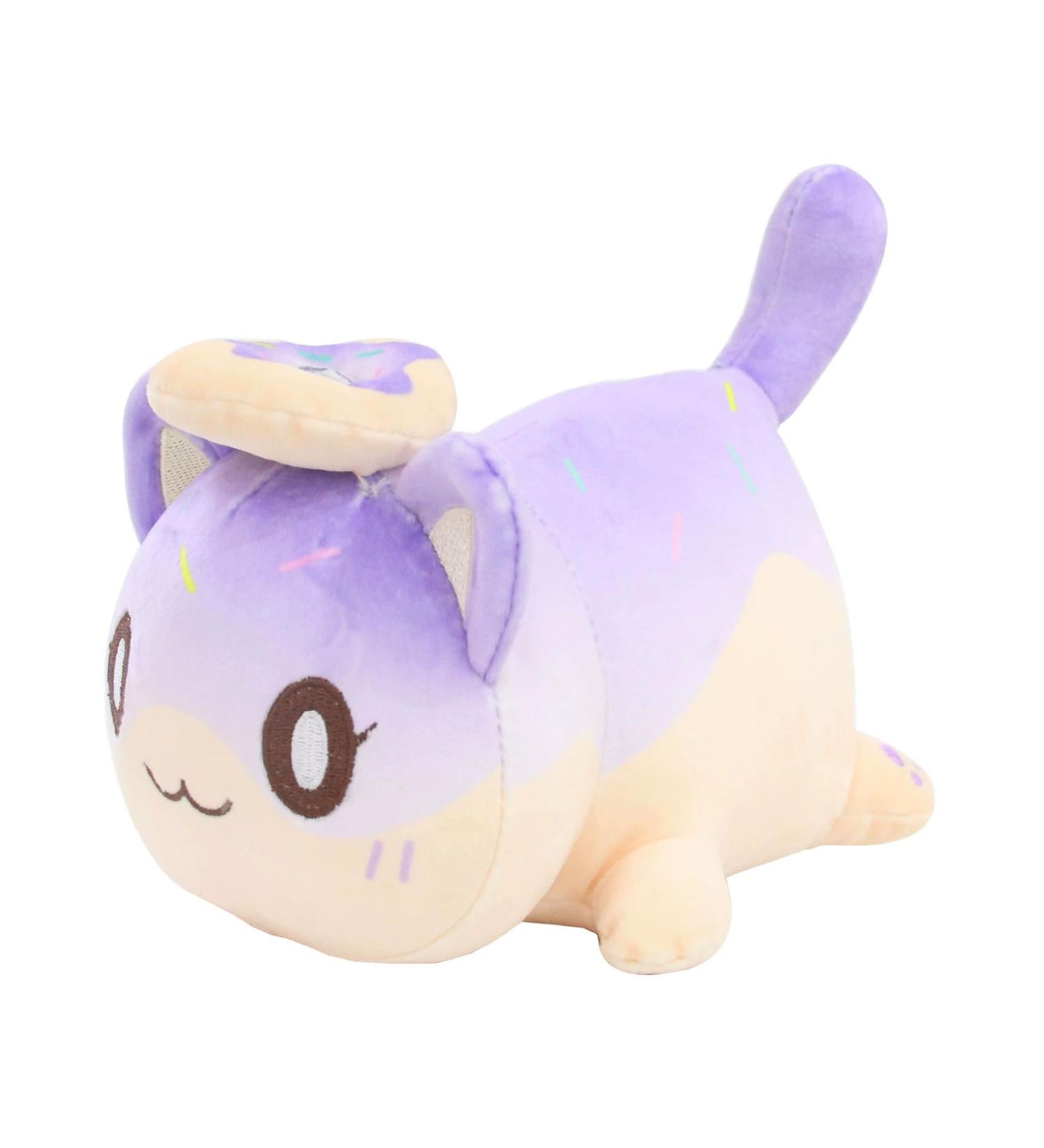 LAIBUY Plush Kawaii Kitten Anime Hugging Pillow - Cute Stuffed Cat Toy for Kids - Perfect Gift for Birthday or Christmas (Donut) - Buy Online on GoSupps.com