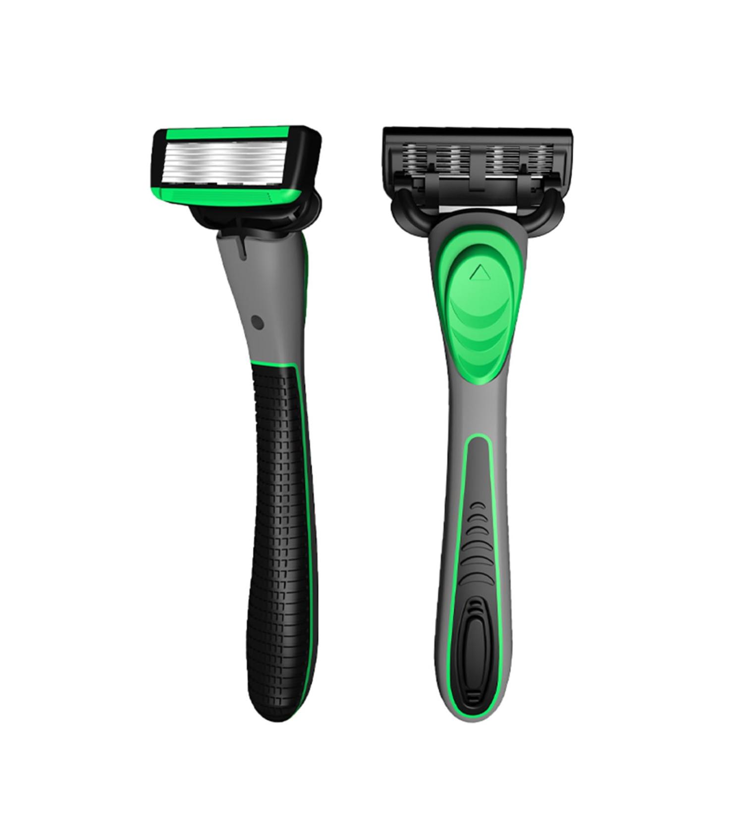 Premium Shaving Set with 7 Interchangeable Heads | Non-Slip Grip | Suitable for All Skin Types - International Shipping Available - Buy Online on GoSupps.com