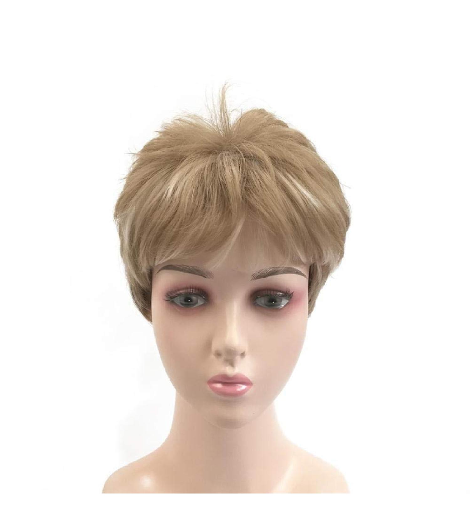 Wig Headgear | European & American Fashion | Fluffy Short Hair | High Temperature Silk - White Female Styles - Buy Online on GoSupps.com
