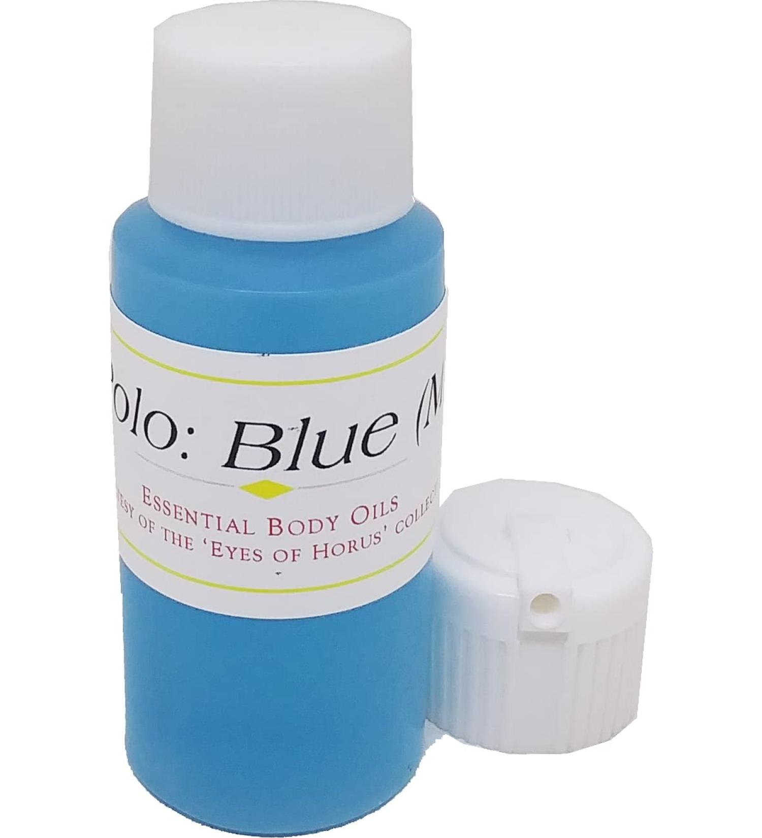 Polo: Blue - Type For Men Scented Body Oil Fragrance Flip Cap - Blue - 1 oz. - ID#24208 1 Fl Oz (Pack of 1)