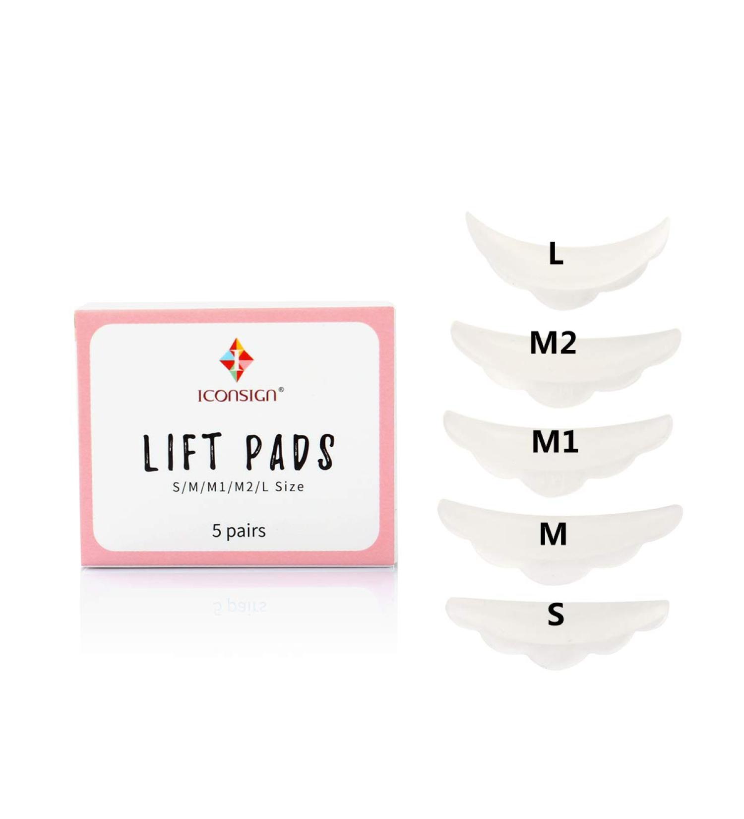 10 pcs Silicone Pads for Eyelash Lifting - Curler Sets (S M M1 M2 L) - High-Quality Silicone Eyelash Extensions Pads for Optimal Curling - Buy Online on GoSupps.com