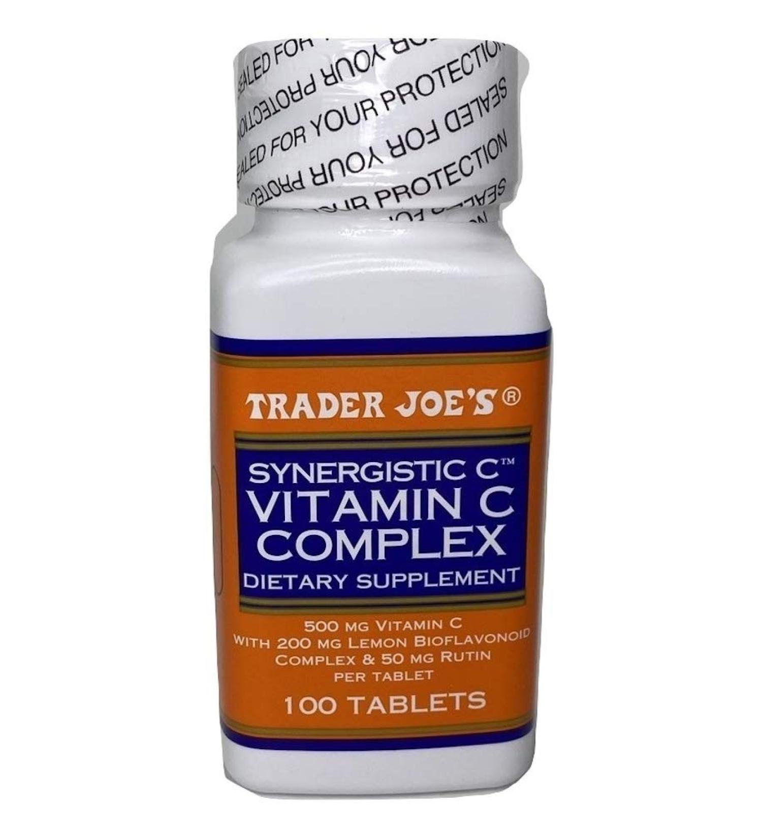 Trader Joe's Vitamin C Complex 100 Tablets - Boost Immunity and Support Overall Health - Buy Online on GoSupps.com