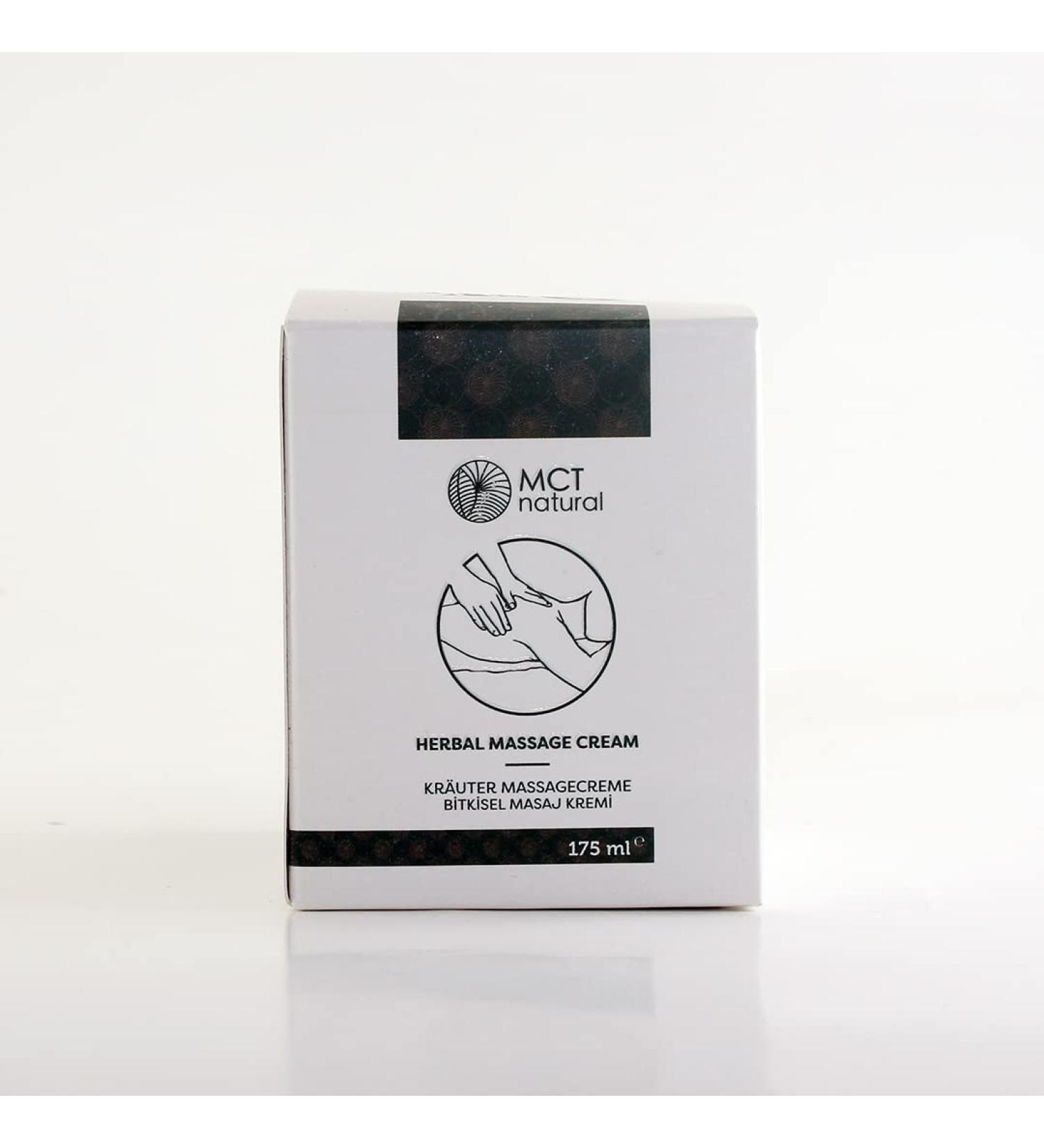 MCT Natural Herbal Massage Cream 175ml | Purely Natural Relaxation | Refreshing Effect with Essential Oils for Muscle Relief - Buy Online on GoSupps.com