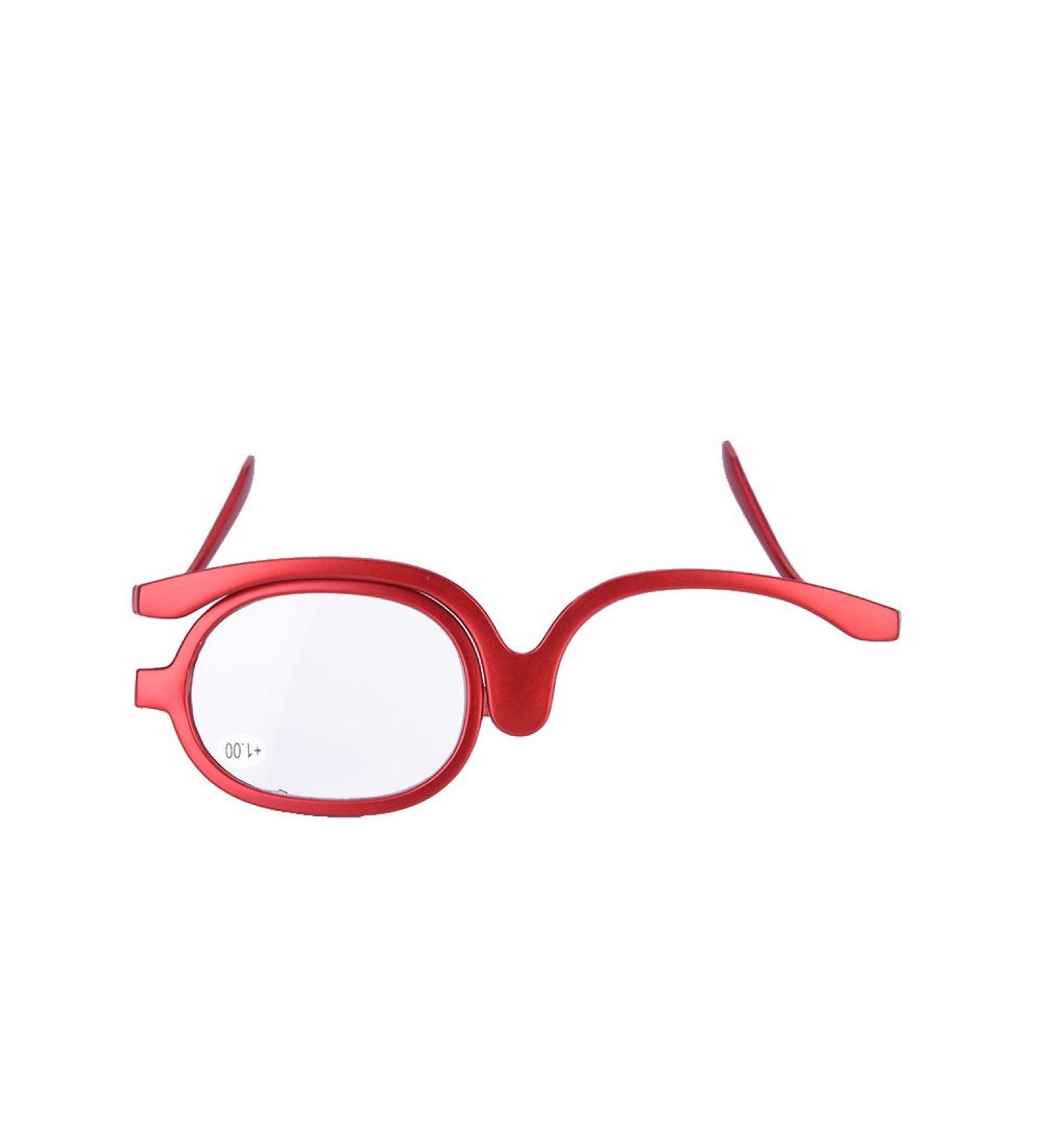 Magnifying Makeup Glasses for Precision Eye Makeup | Single Lens Rotating Tool - Women's Essential (Red 100) - Buy Online on GoSupps.com